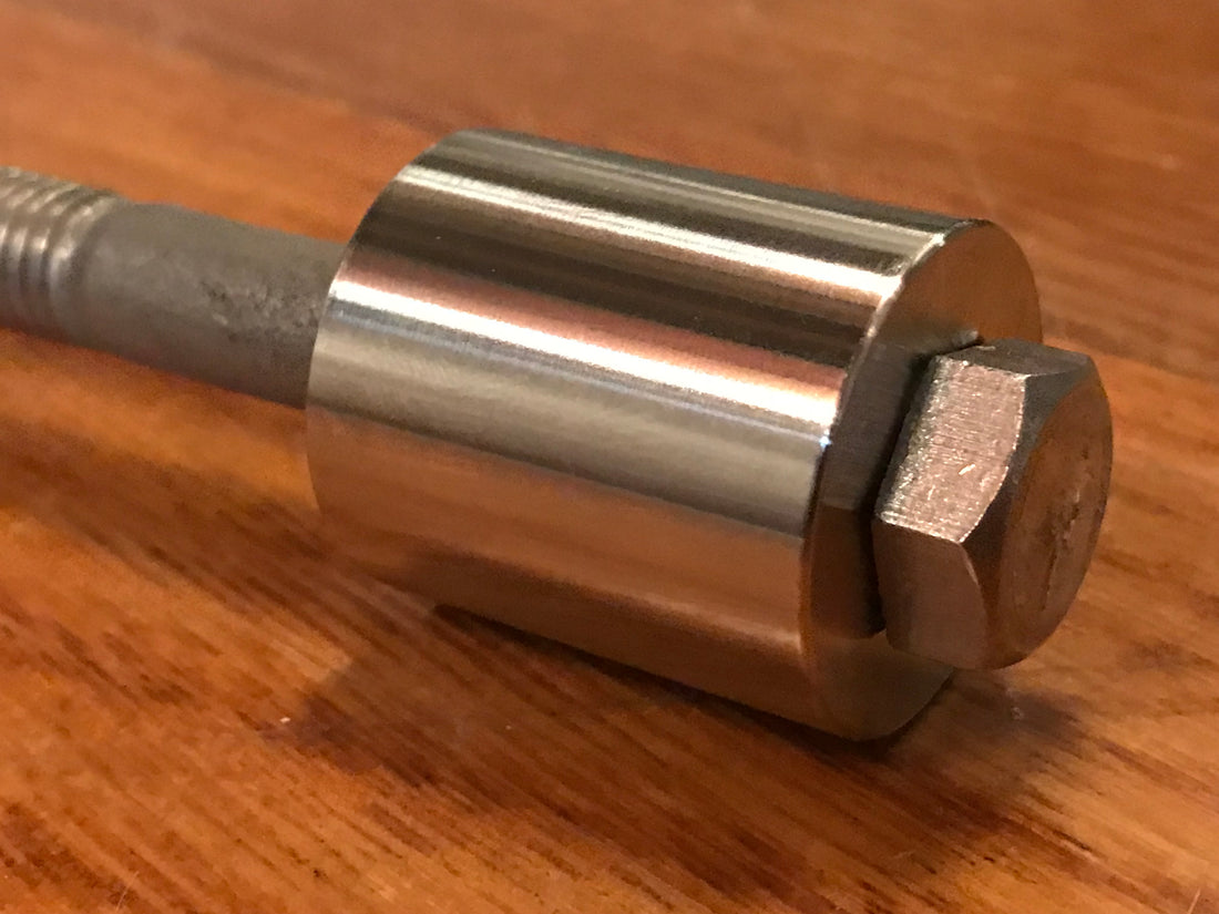 EXTSW  .383” ID x 1.115" OD x 1 1/4” thick 316 Stainless Spacer