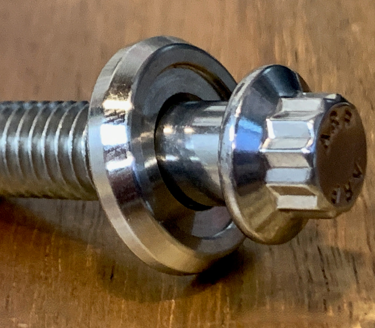 EXTSW BEVELED .383” ID x .865" OD x .158/.125” Thick 316 Stainless washer, Fits #613 ARP Bolts