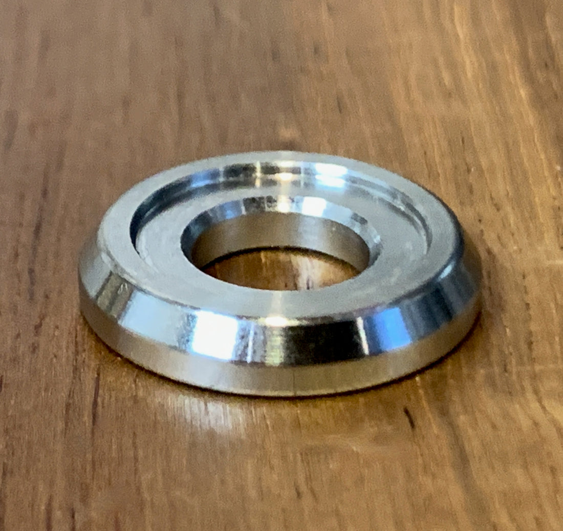 EXTSW BEVELED .383” ID x .865" OD x .158/.125” Thick 316 Stainless washer, Fits #613 ARP Bolts