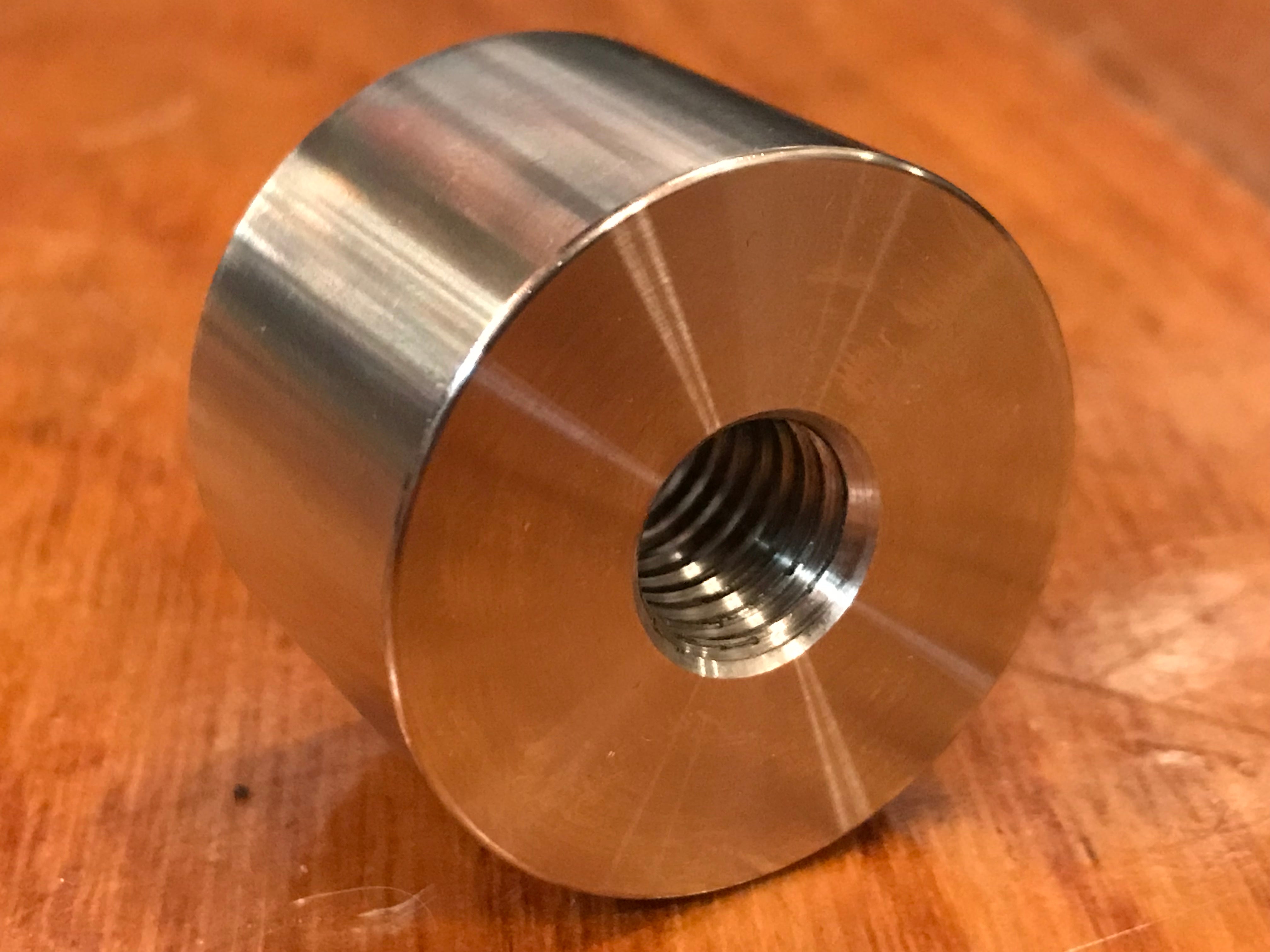 EXTSW 1/2-13 Tapped / Threaded ID x ( 1 1/2” / 1.490") OD x 15/16" Thick 304 Stainless Boss