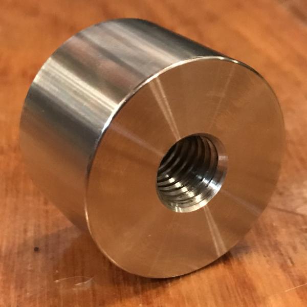 EXTSW 1/2-13 Tapped / Threaded ID x ( 1 1/2” / 1.490") OD x 15/16" Thick 304 Stainless Boss