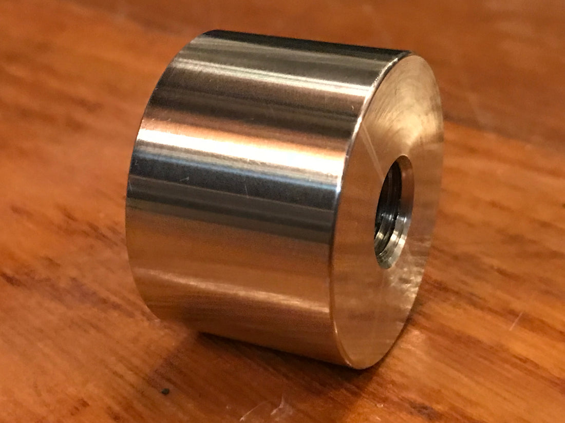 EXTSW 1/2-13 Tapped / Threaded ID x ( 1 1/2” / 1.490") OD x 15/16" Thick 304 Stainless Boss
