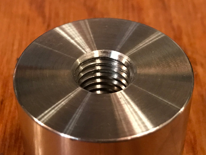 EXTSW 1/2-13 Tapped / Threaded ID x ( 1 1/2” / 1.490") OD x 15/16" Thick 304 Stainless Boss