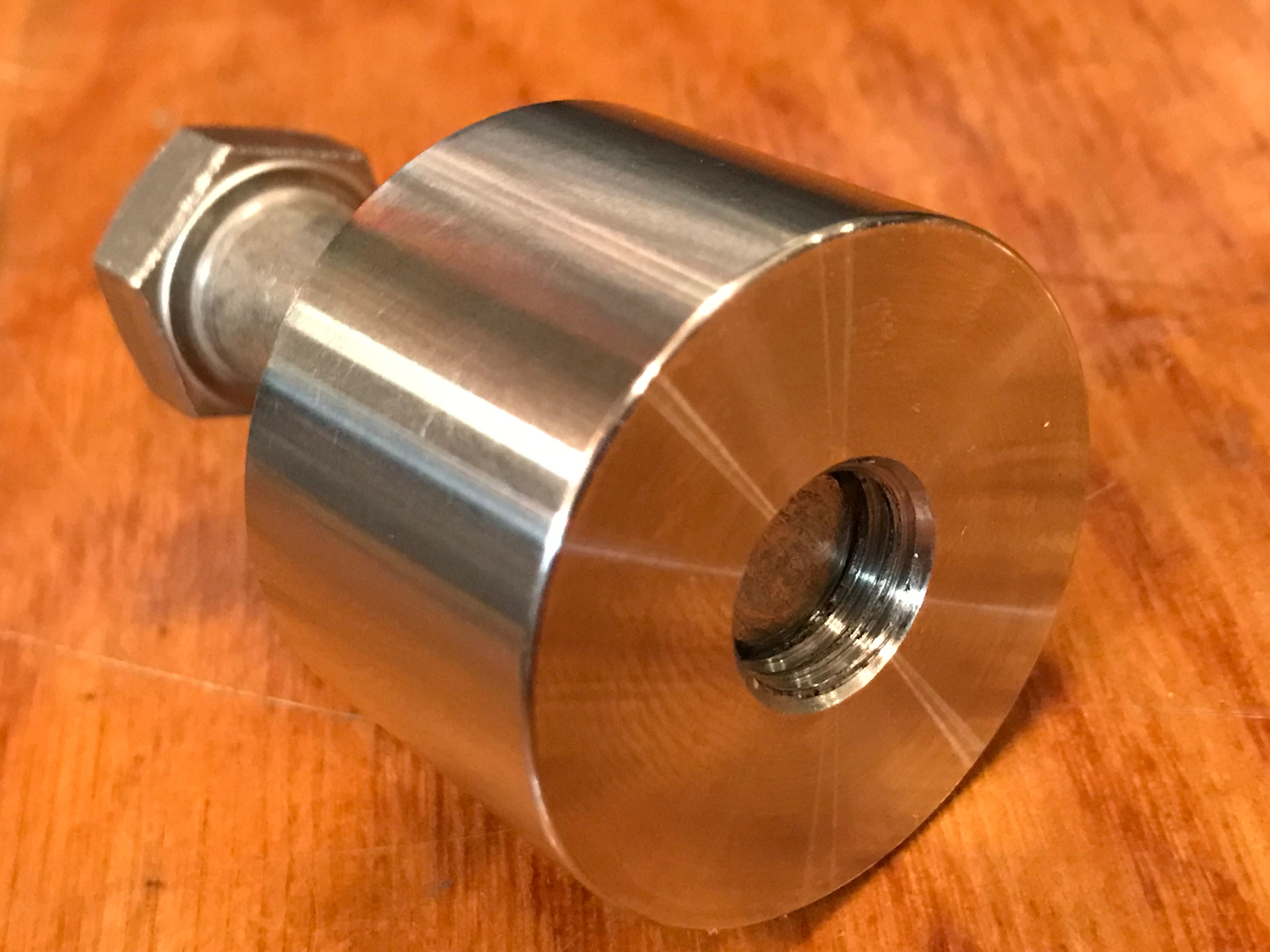 EXTSW 1/2-13 Tapped / Threaded ID x ( 1 1/2” / 1.490") OD x 15/16" Thick 304 Stainless Boss