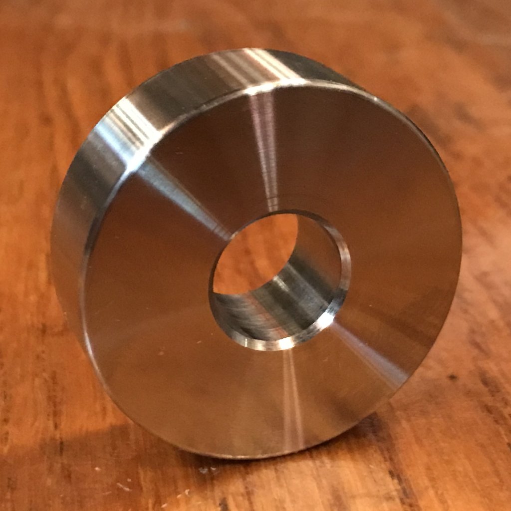 EXTSW  .507" ID x 1.365" OD x 1/2" Thick 316 Stainless Spacer