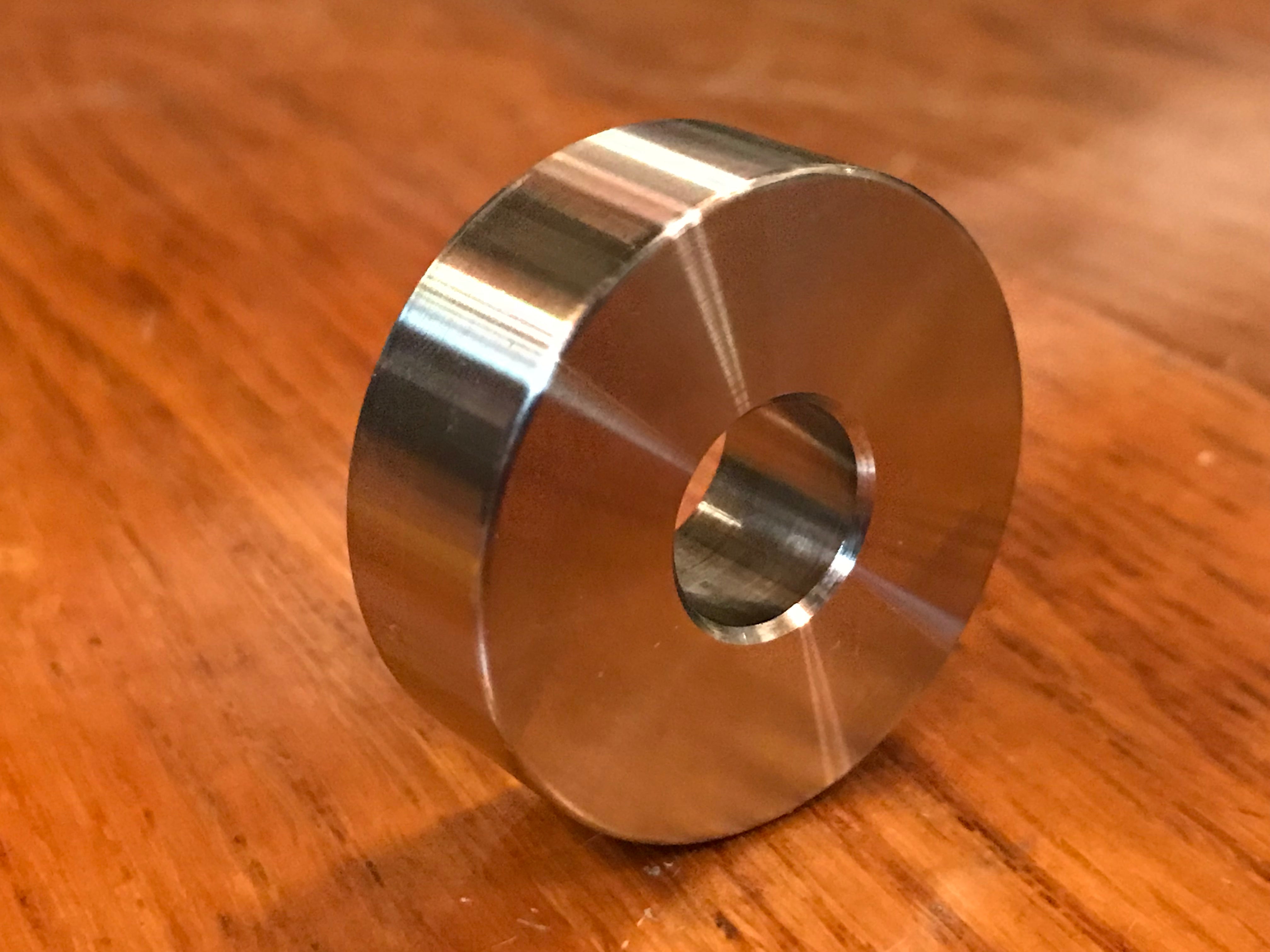 EXTSW  .507" ID x 1.365" OD x 1/2" Thick 316 Stainless Spacer