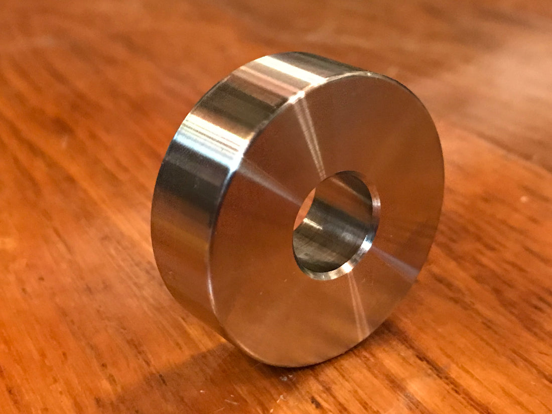 EXTSW  .507" ID x 1.365" OD x 1/2" Thick 316 Stainless Spacer
