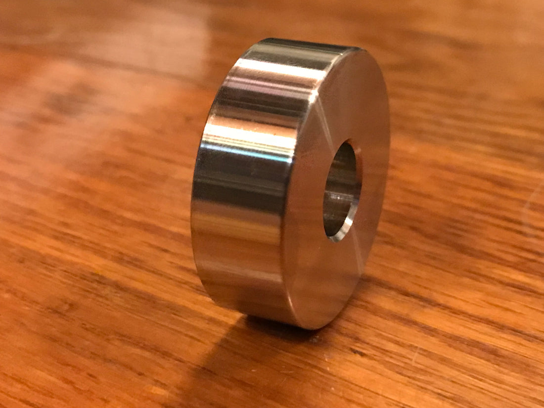 EXTSW  .507" ID x 1.365" OD x 1/2" Thick 316 Stainless Spacer