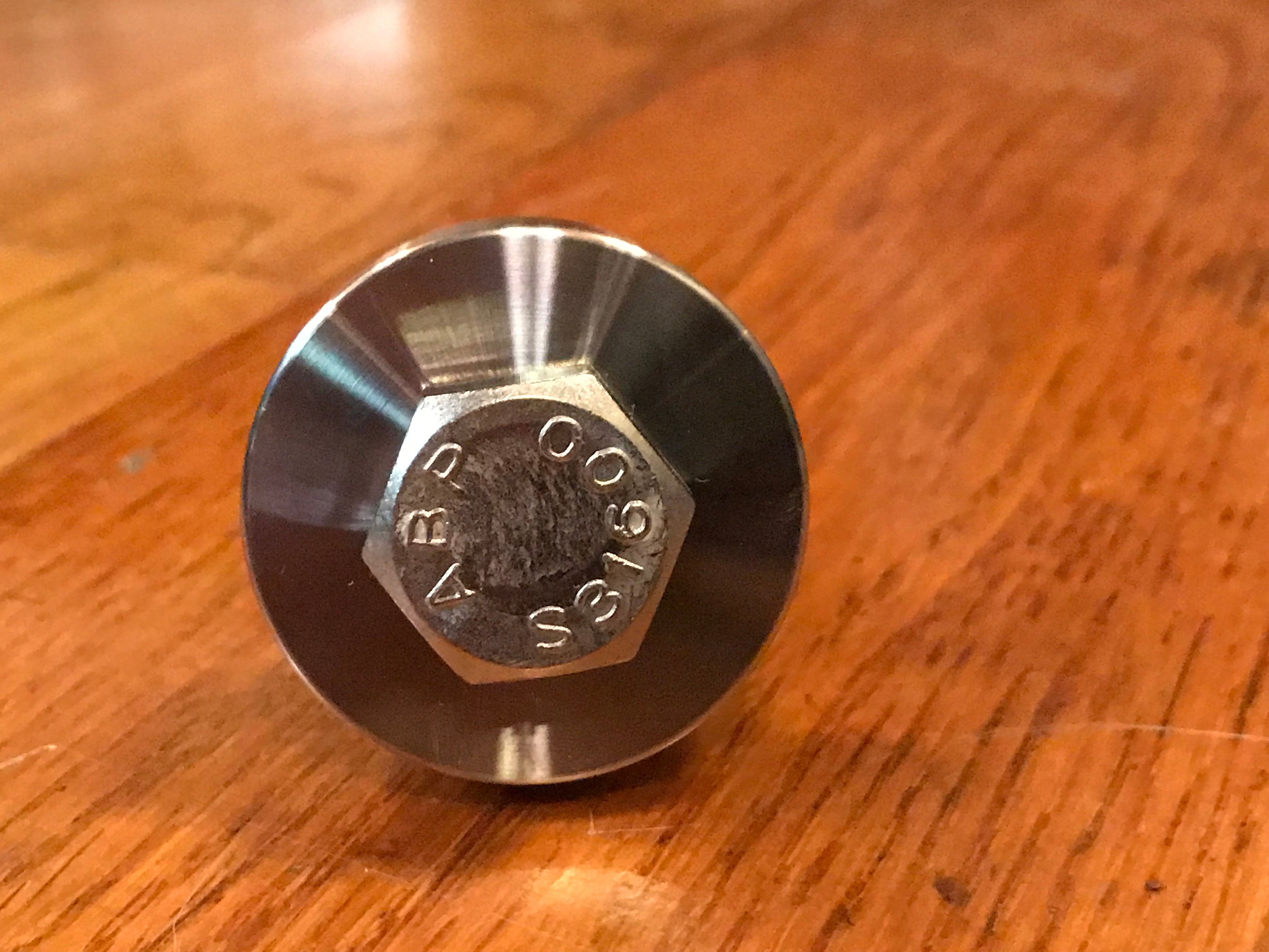 EXTSW  .507" ID x 1.365" OD x 1/2" Thick 316 Stainless Spacer