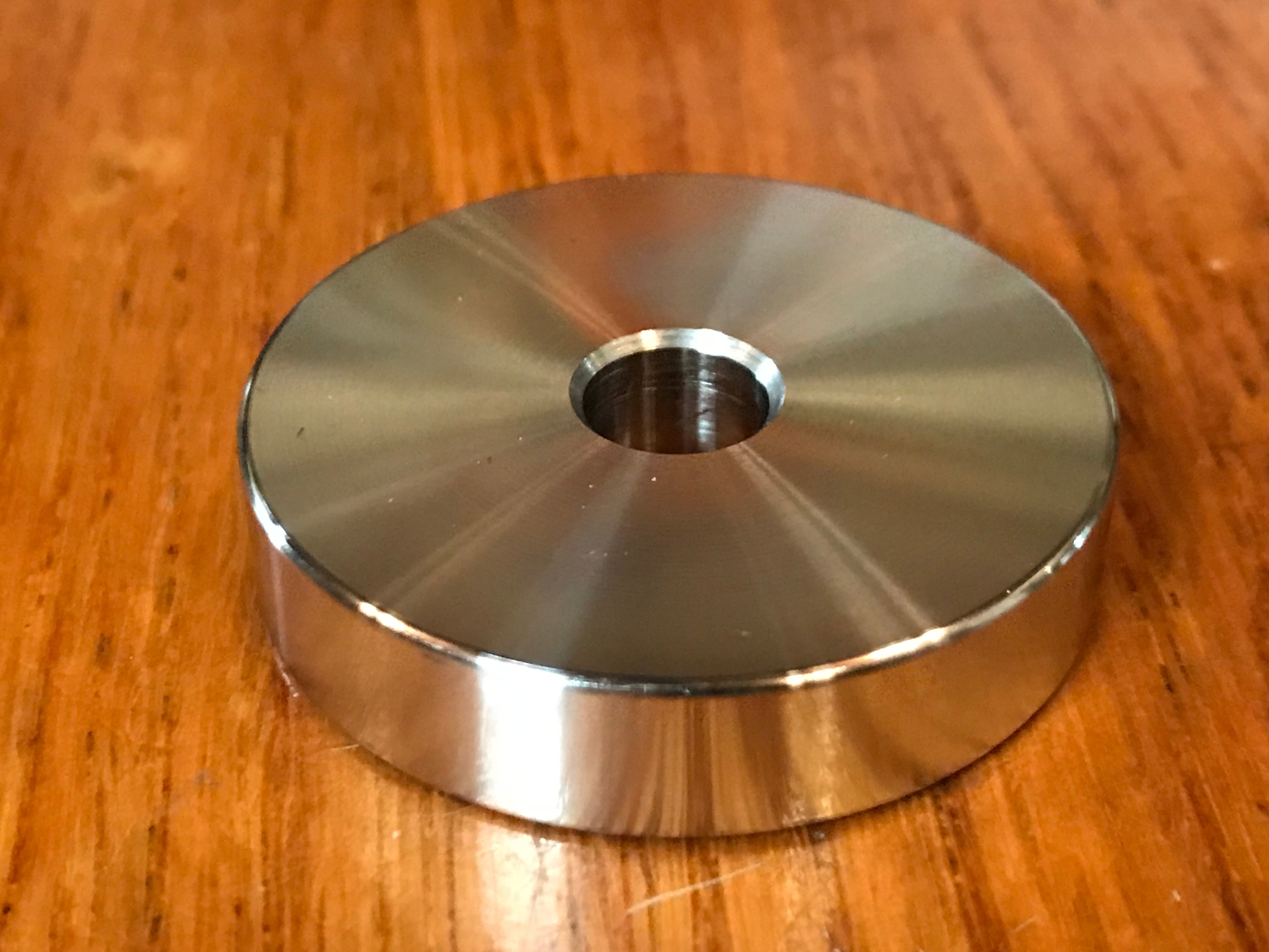 EXTSW .383” ID x 1.740"  OD x 3/8" Thick 316 Stainless Spacer