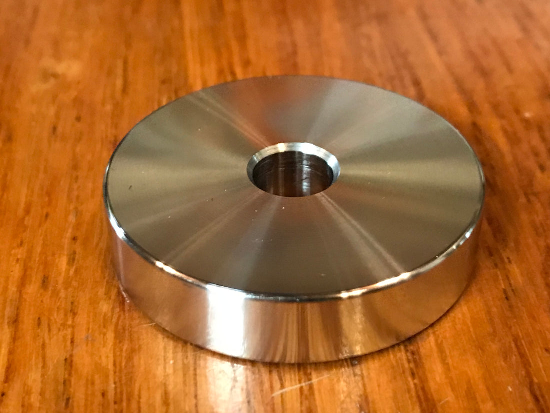 EXTSW .383” ID x 1.740"  OD x 3/8" Thick 316 Stainless Spacer