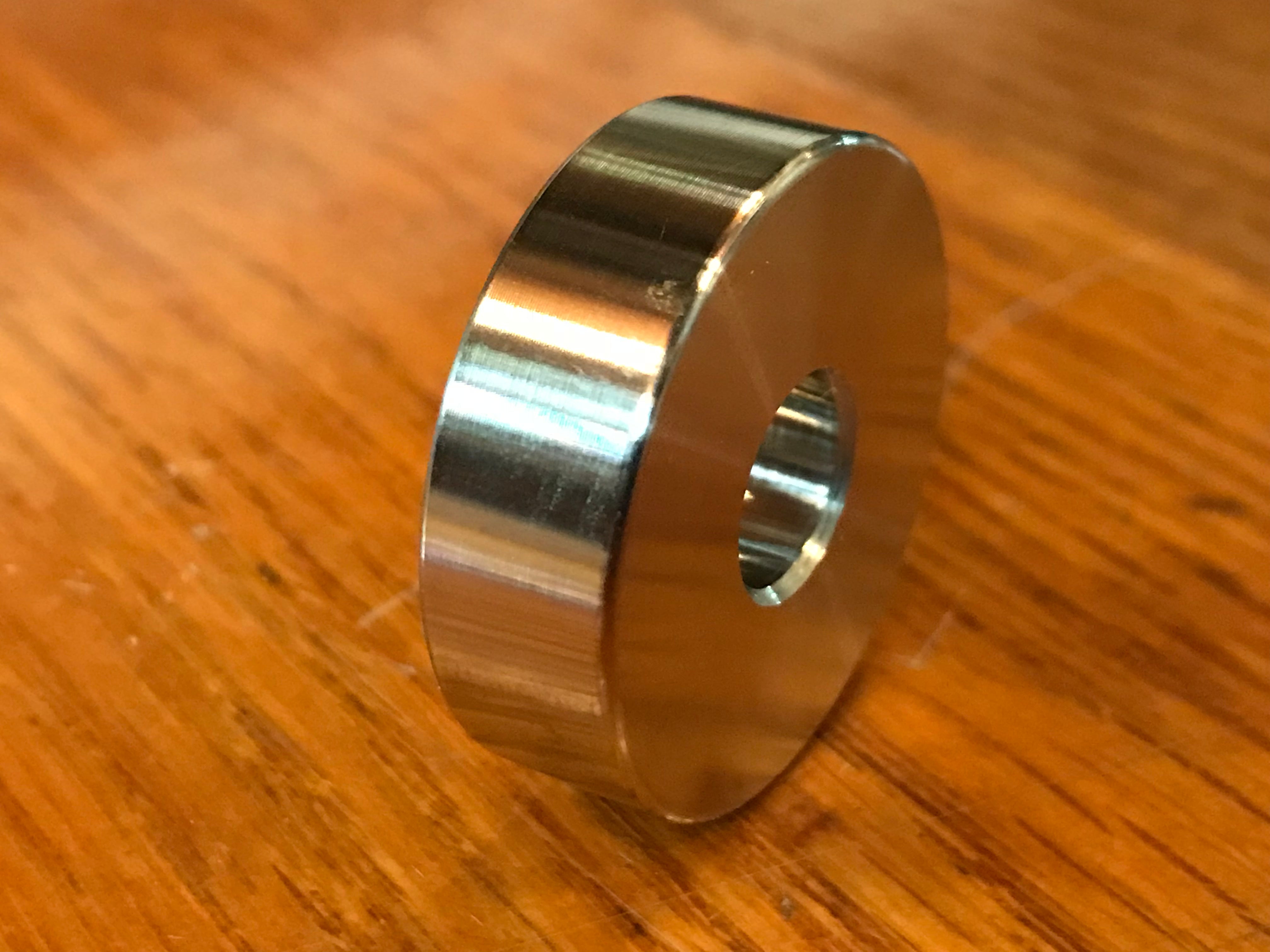 EXTSW .383” ID x 1.240" OD x 3/8" Thick 316 Stainless Spacer