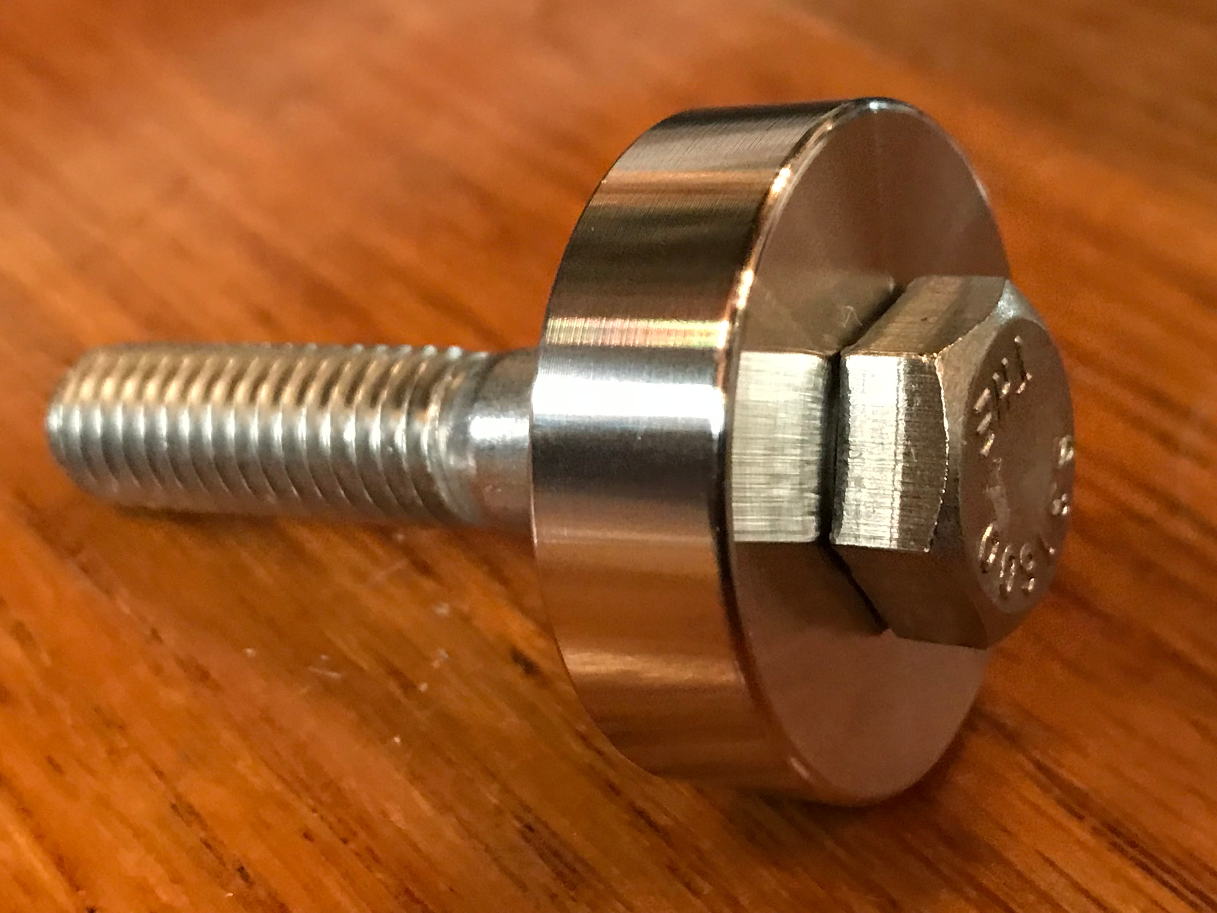 EXTSW .383” ID x 1.240" OD x 3/8" Thick 316 Stainless Spacer