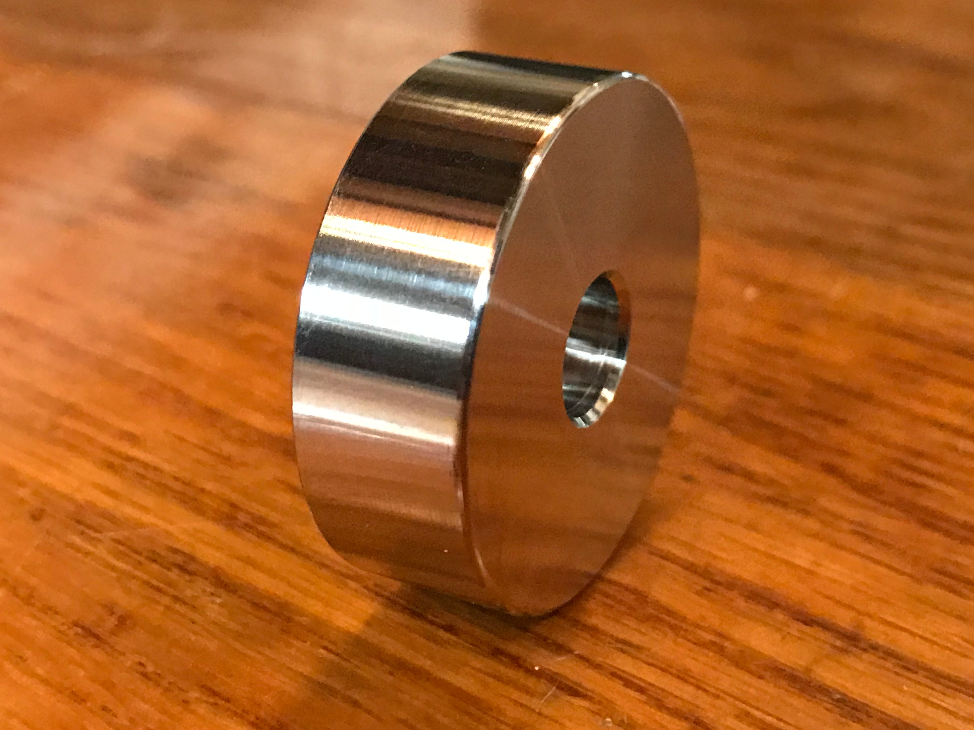 EXTSW .383” ID x 1.490" OD x 1/2" Thick 304 Stainless Spacer