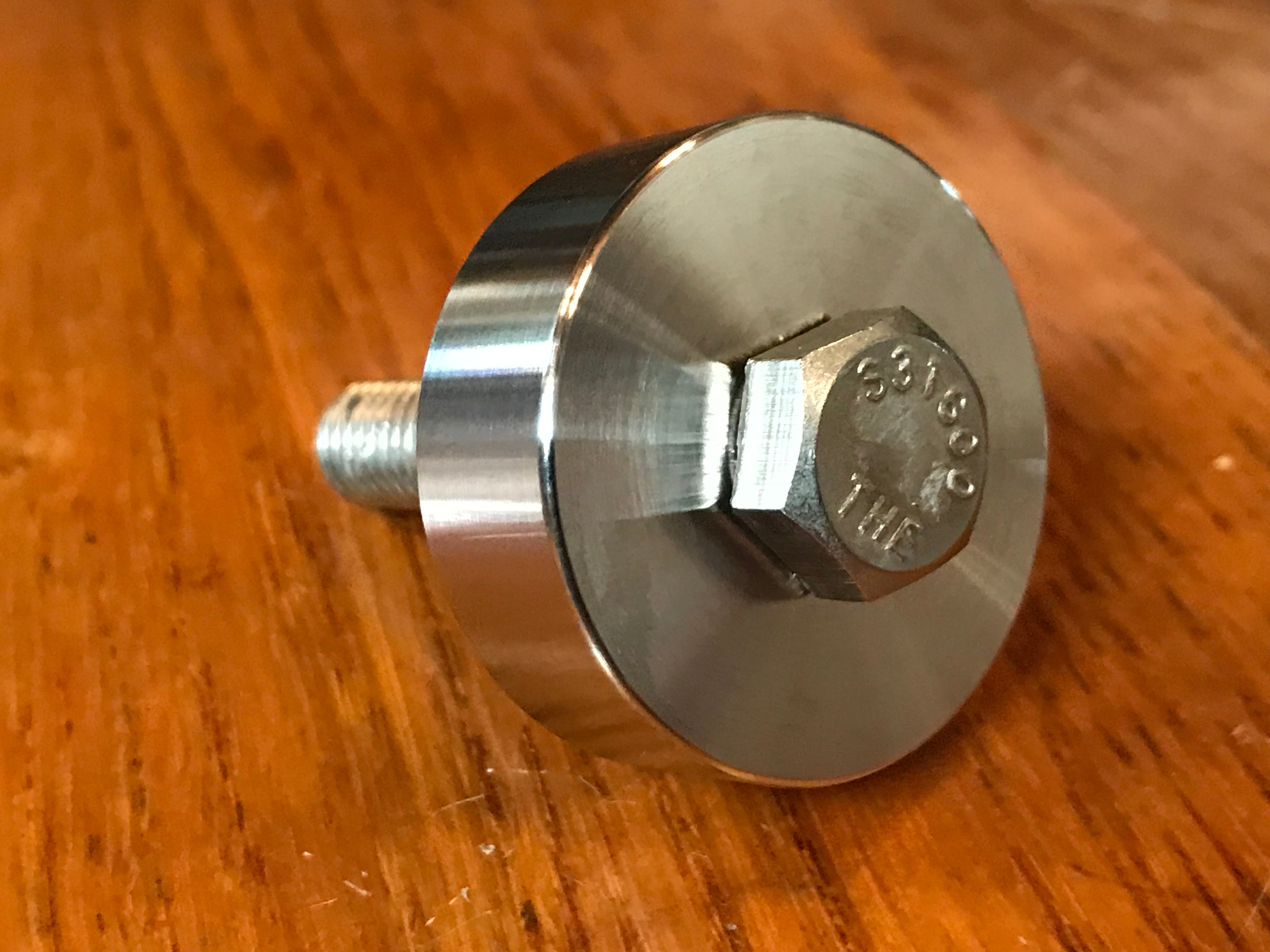 EXTSW .383” ID x 1.490" OD x 1/2" Thick 304 Stainless Spacer