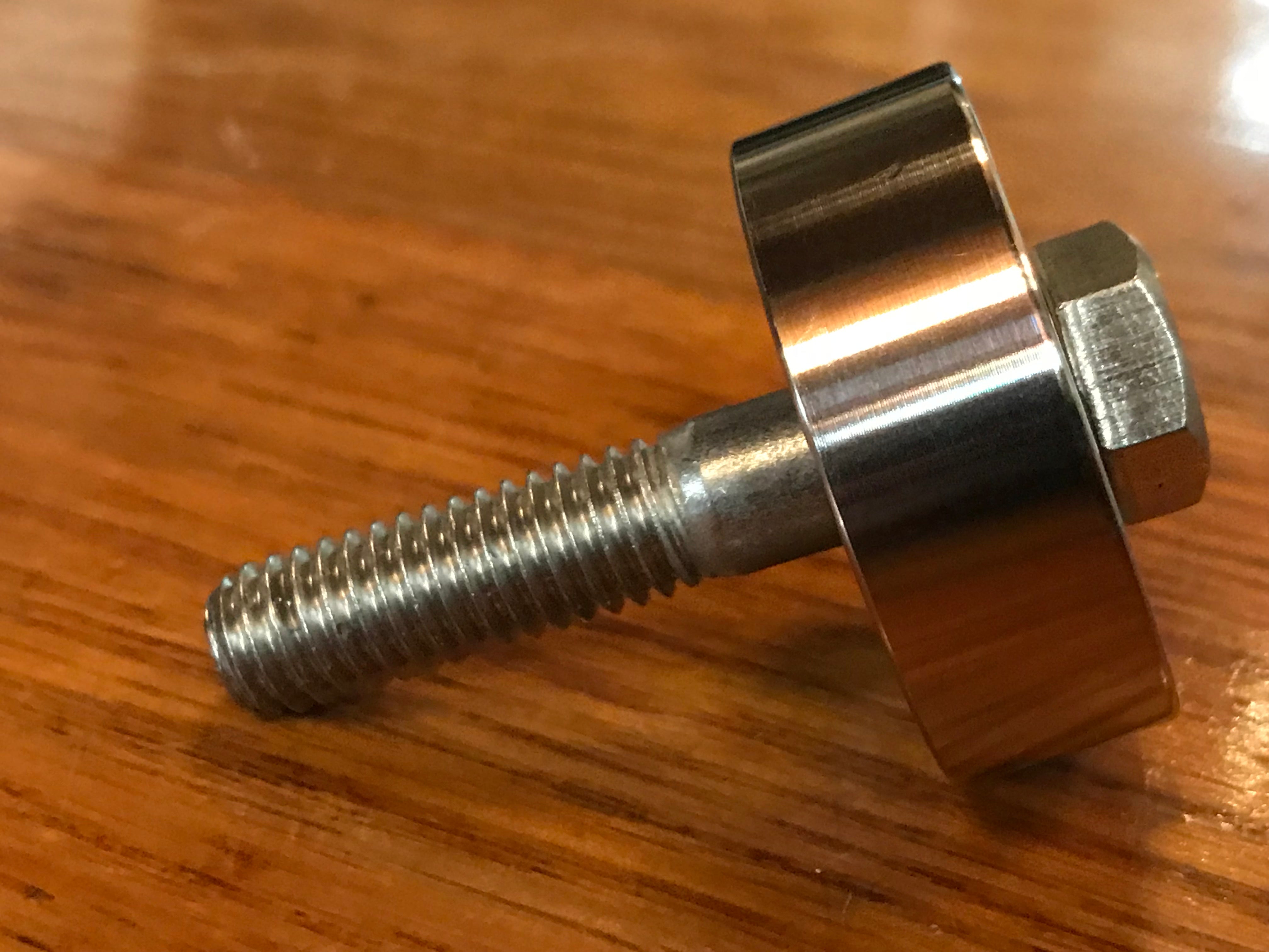 EXTSW .383” ID x 1.490" OD x 9/16" Thick 316 Stainless Spacer