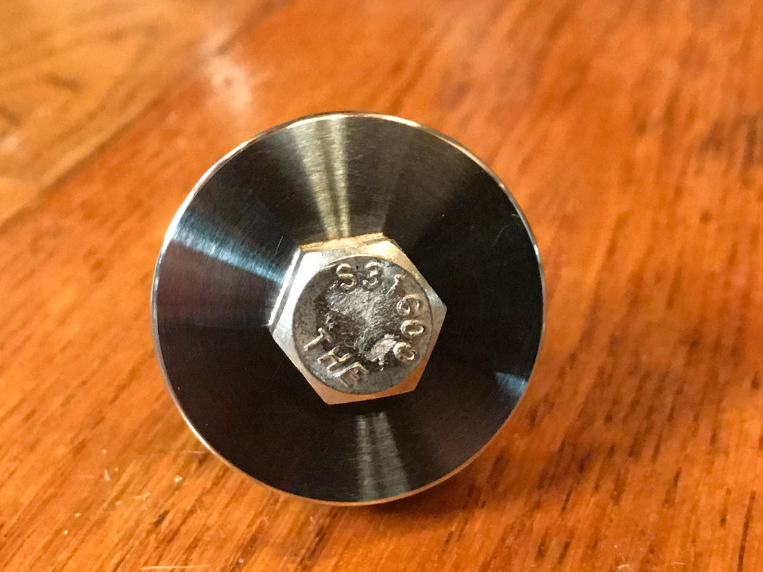 EXTSW .383” ID x 1.490" OD x 9/16" Thick 316 Stainless Spacer