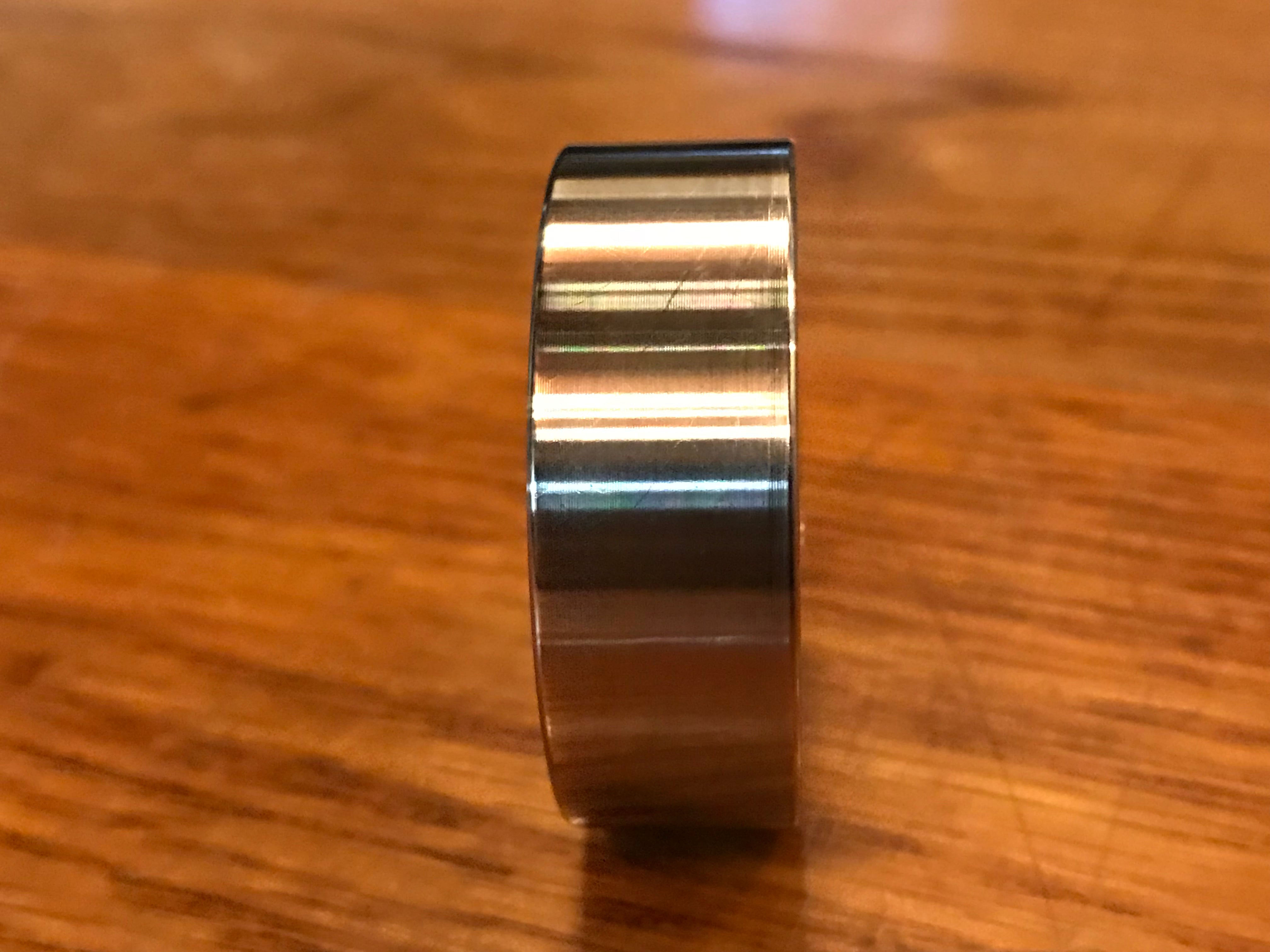 EXTSW  7/16" ID x 1.490" OD x 1/2" Thick 304 Stainless Spacer
