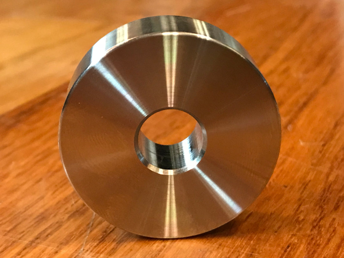 EXTSW .443” ID x 1.490" OD x 1/2" Thick 316 Stainless Spacer