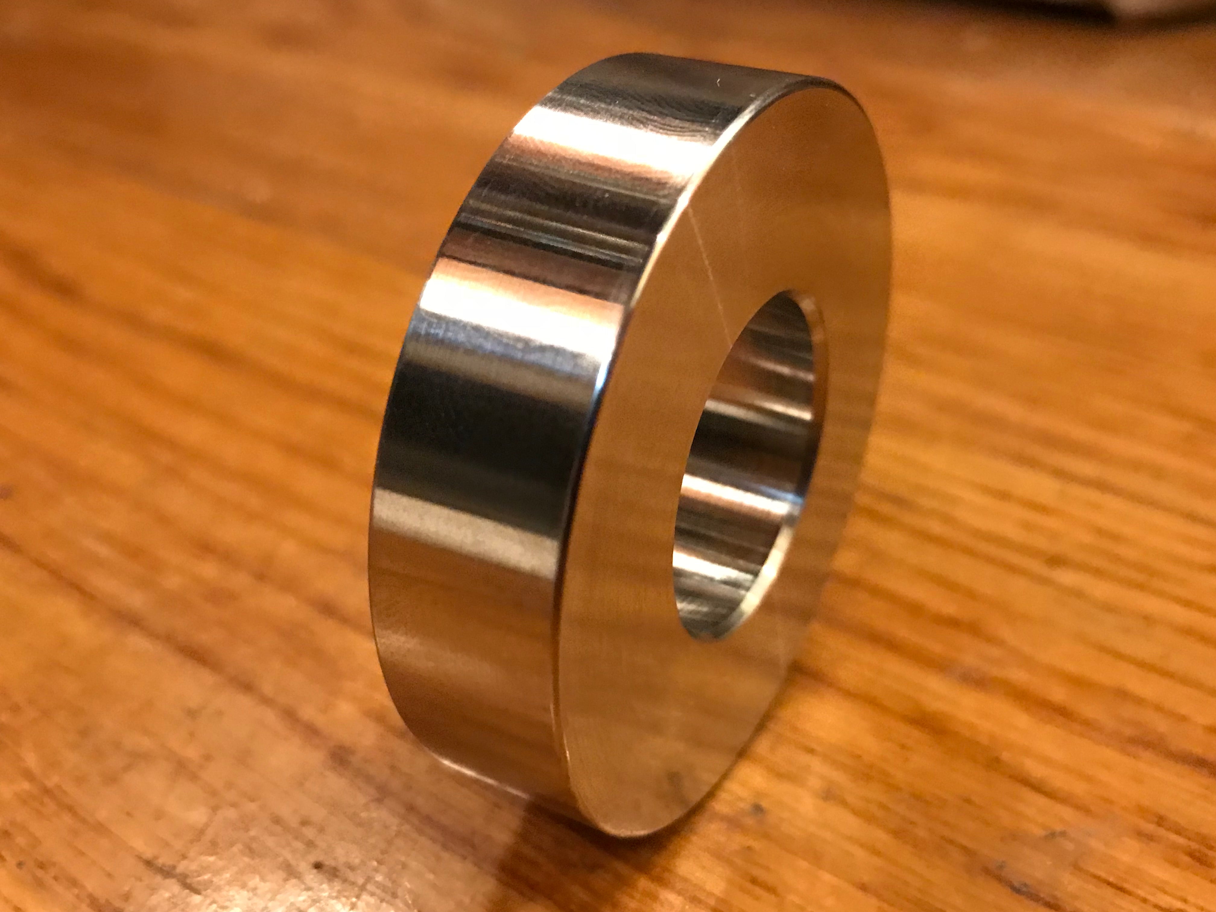 EXTSW .906" ID x 1.990" OD x 1/2” Thick 304 Stainless Spacer