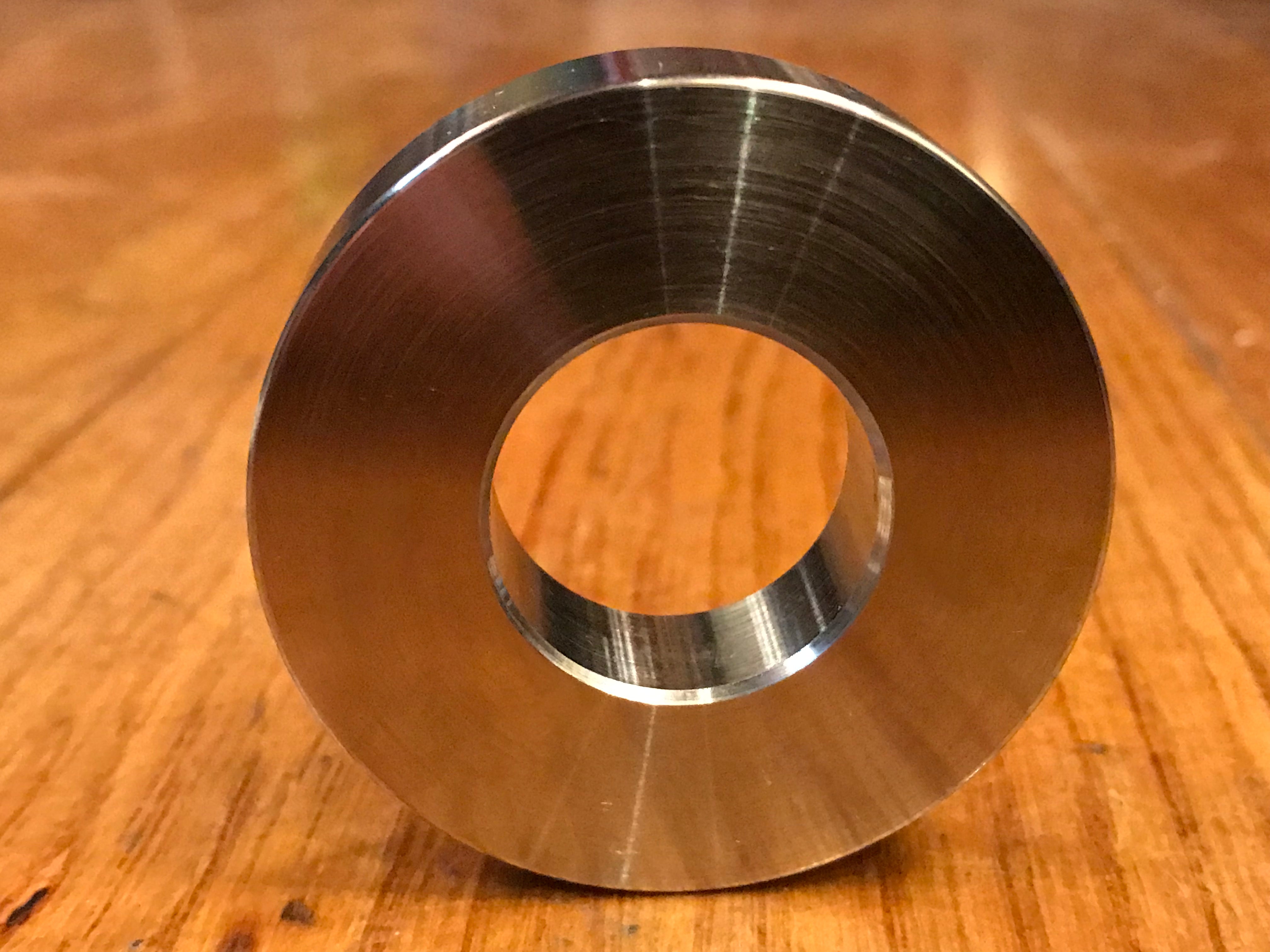EXTSW .906" ID x 1.990" OD x 1/2” Thick 304 Stainless Spacer