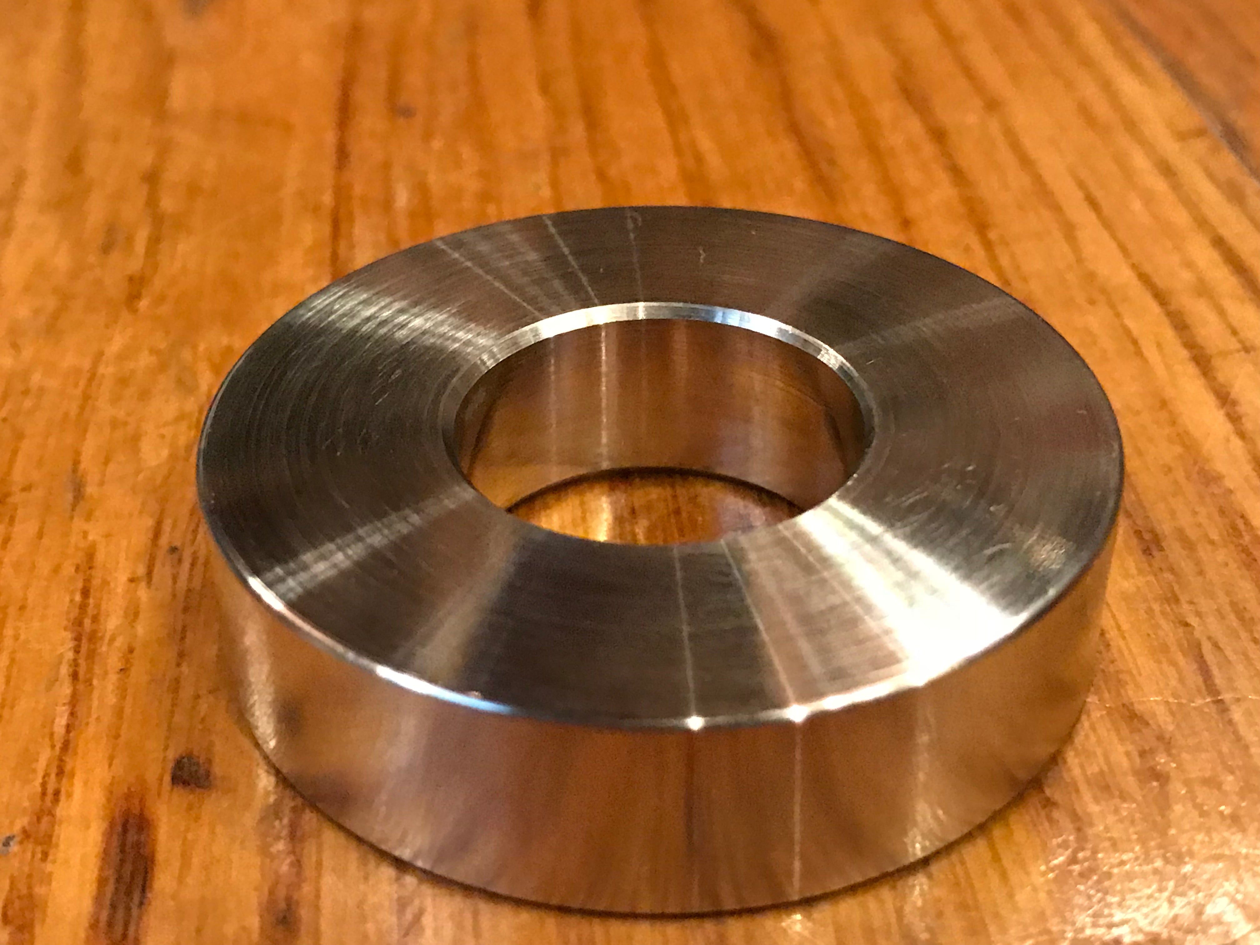 EXTSW .906" ID x 1.990" OD x 1/2” Thick 304 Stainless Spacer