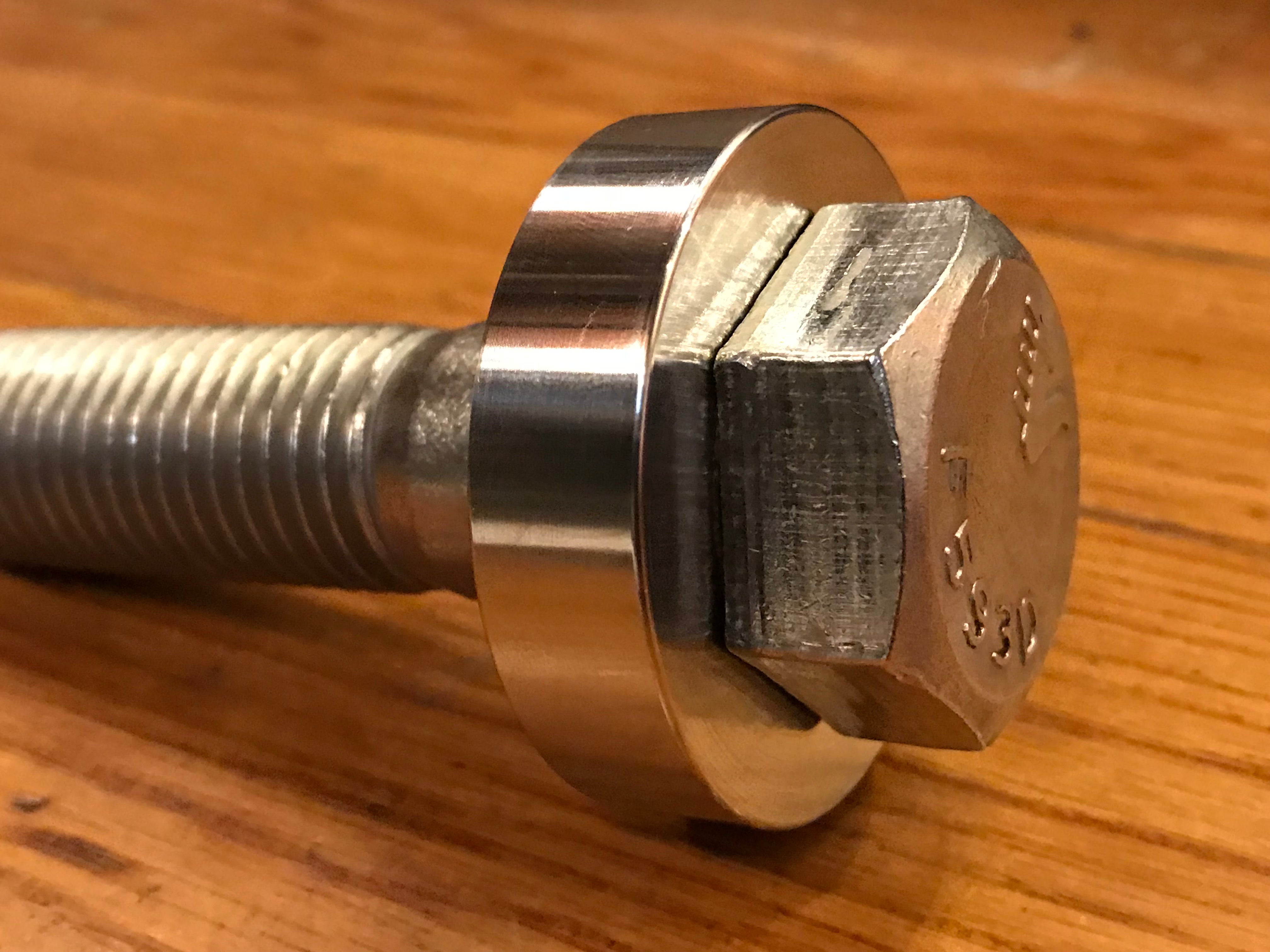 EXTSW .906" ID x 1.990" OD x 1/2” Thick 304 Stainless Spacer