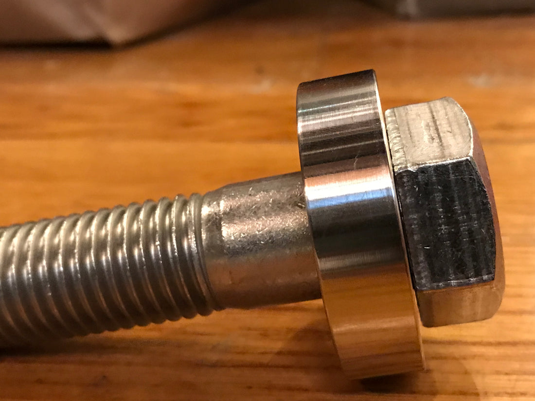 EXTSW .906" ID x 1.990" OD x 1/2” Thick 304 Stainless Spacer