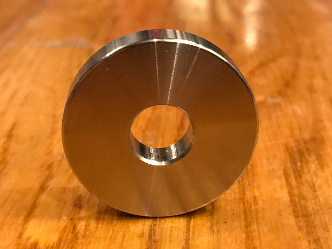 EXTSW .443” ID x 1.365" OD x 5/16" Thick 316 Stainless Spacer
