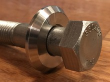 extsw 3/4” ID x 1 3/4” OD x 1/4” thick beveled 316 stainless washer