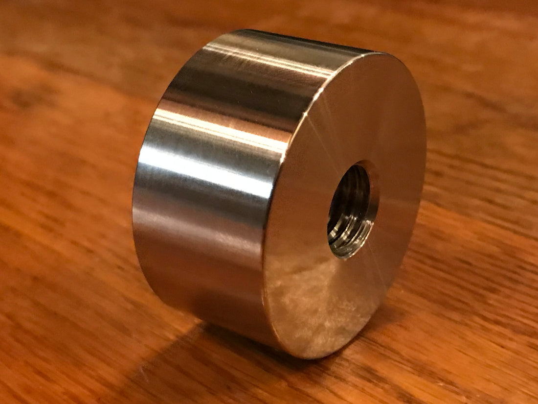 EXTSW 5/8-11 tapped - threaded ID x 2" OD x 1" Thick 304 SS Boss