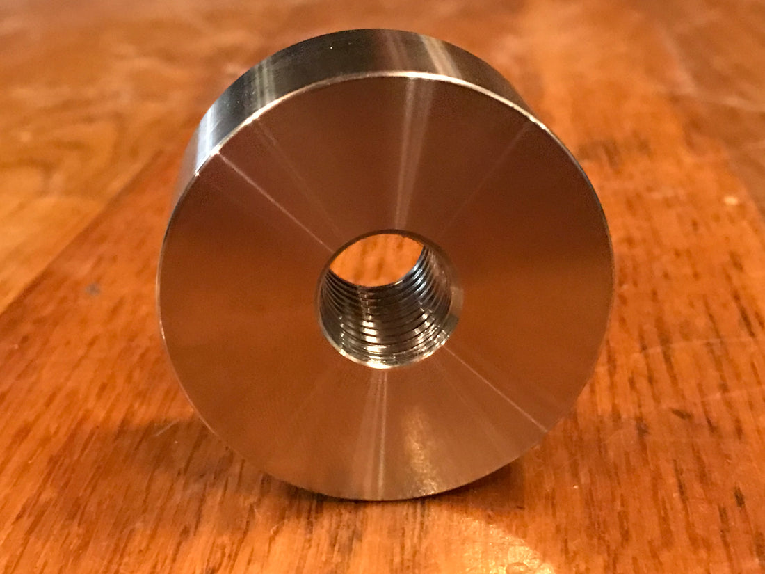 EXTSW 5/8-11 tapped - threaded ID x 2" OD x 1" Thick 304 SS Boss