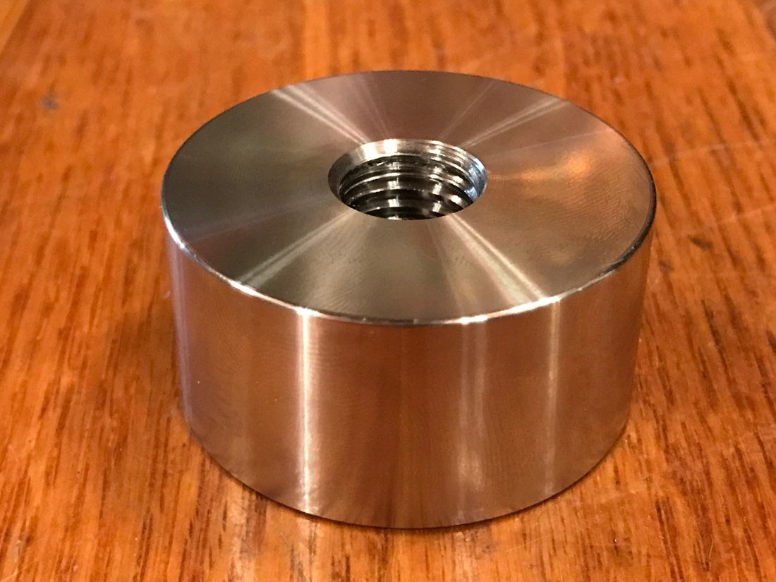 EXTSW 5/8-11 tapped - threaded ID x 2" OD x 1" Thick 304 SS Boss