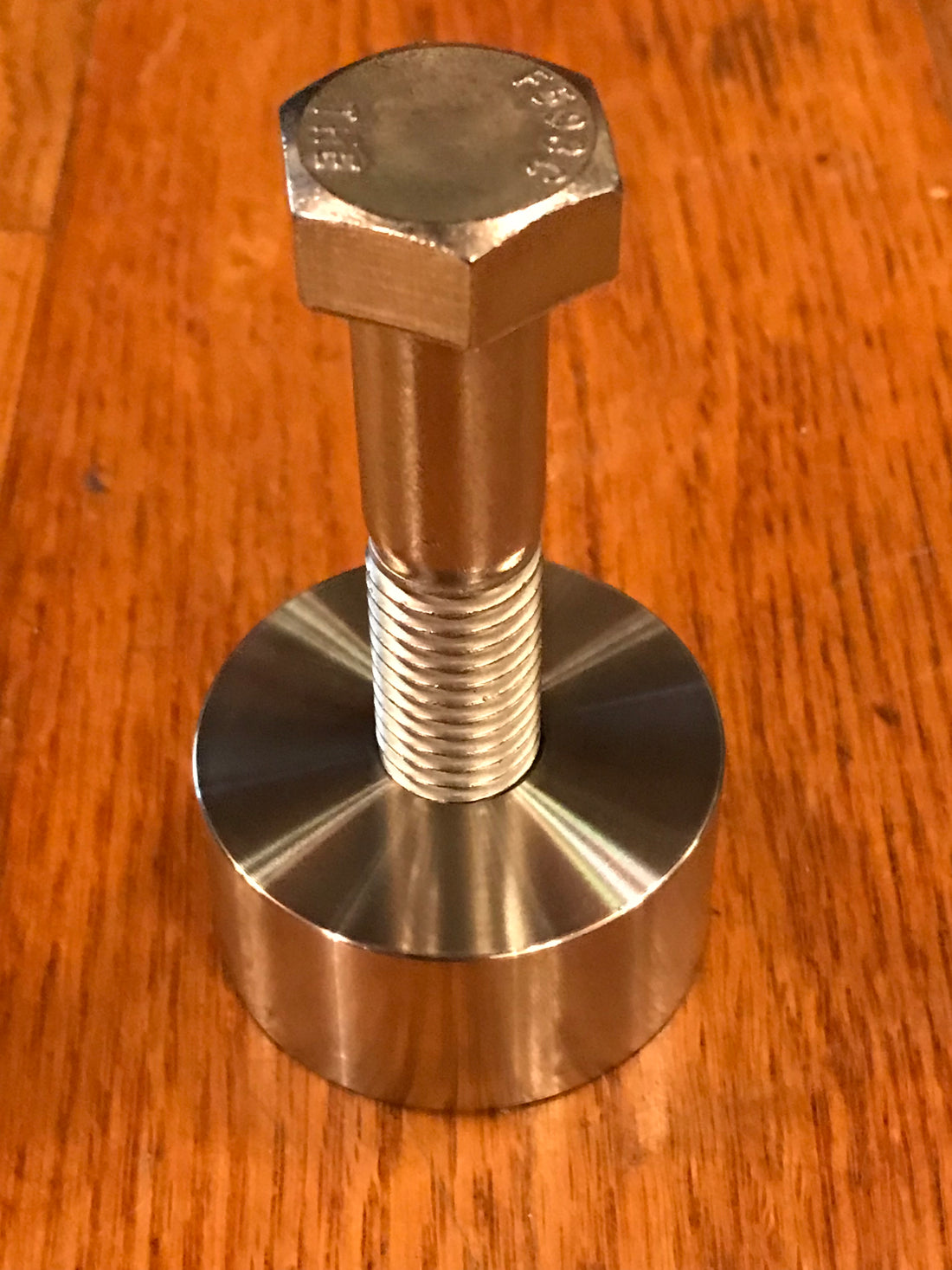 EXTSW 5/8-11 tapped - threaded ID x 2" OD x 1" Thick 304 SS Boss