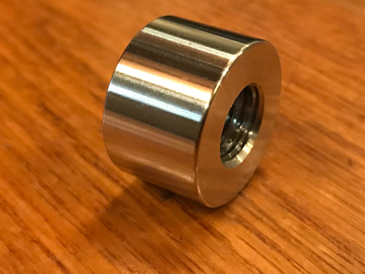 EXTSW 1/2-13 Tapped / Threaded ID x 1" OD x 5/8" Thick 304 Stainless Spacer