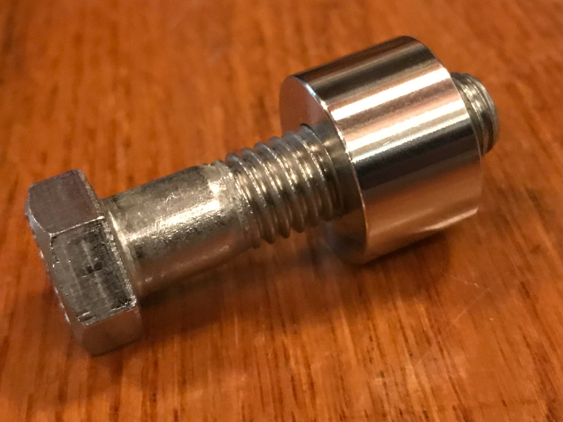 EXTSW 1/2-13 Tapped / Threaded ID x 1" OD x 5/8" Thick 304 Stainless Spacer