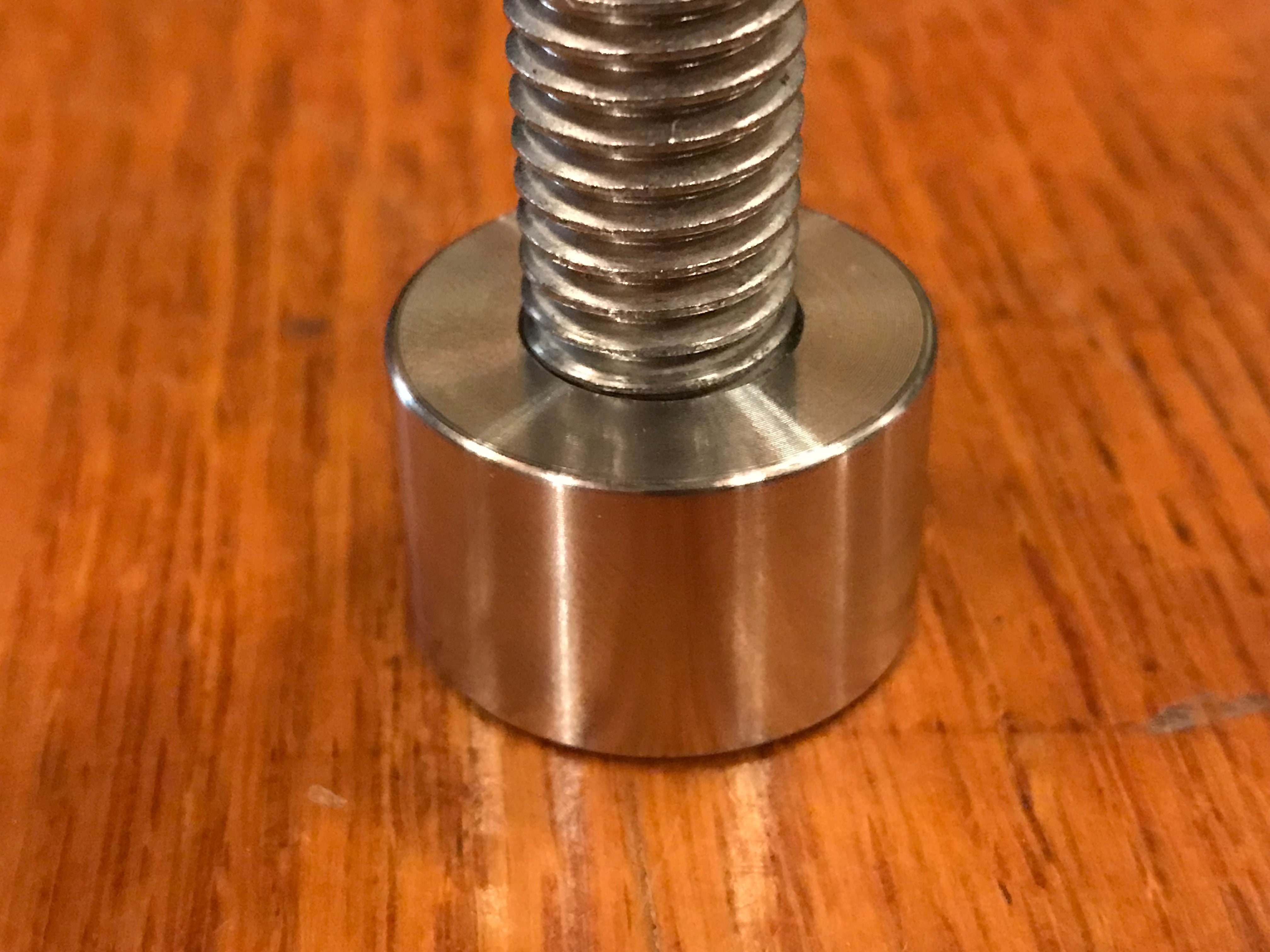 EXTSW 1/2-13 Tapped / Threaded ID x 1" OD x 5/8" Thick 304 Stainless Spacer