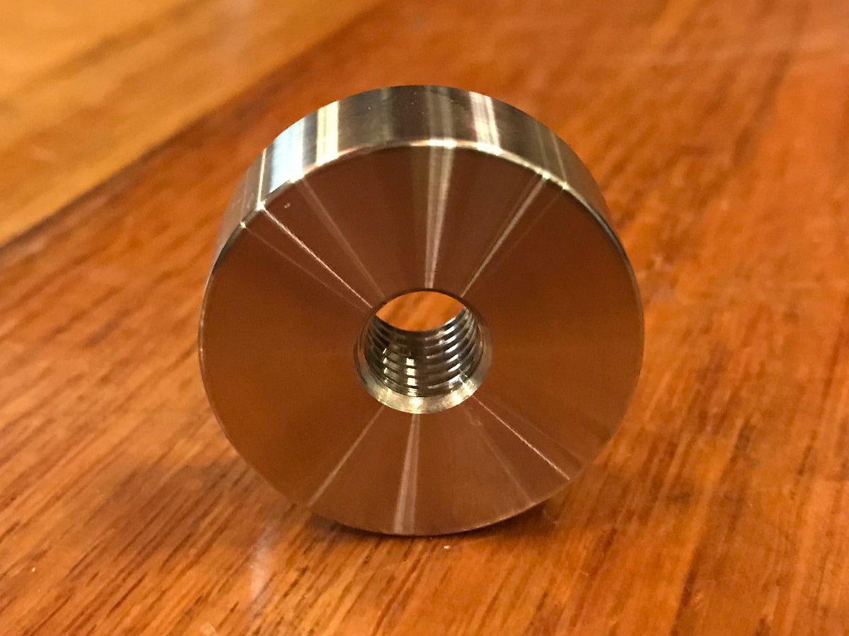 EXTSW 5/16-18 tapped / threaded ID x .740" OD x 1/4" Thick 304 SS Boss