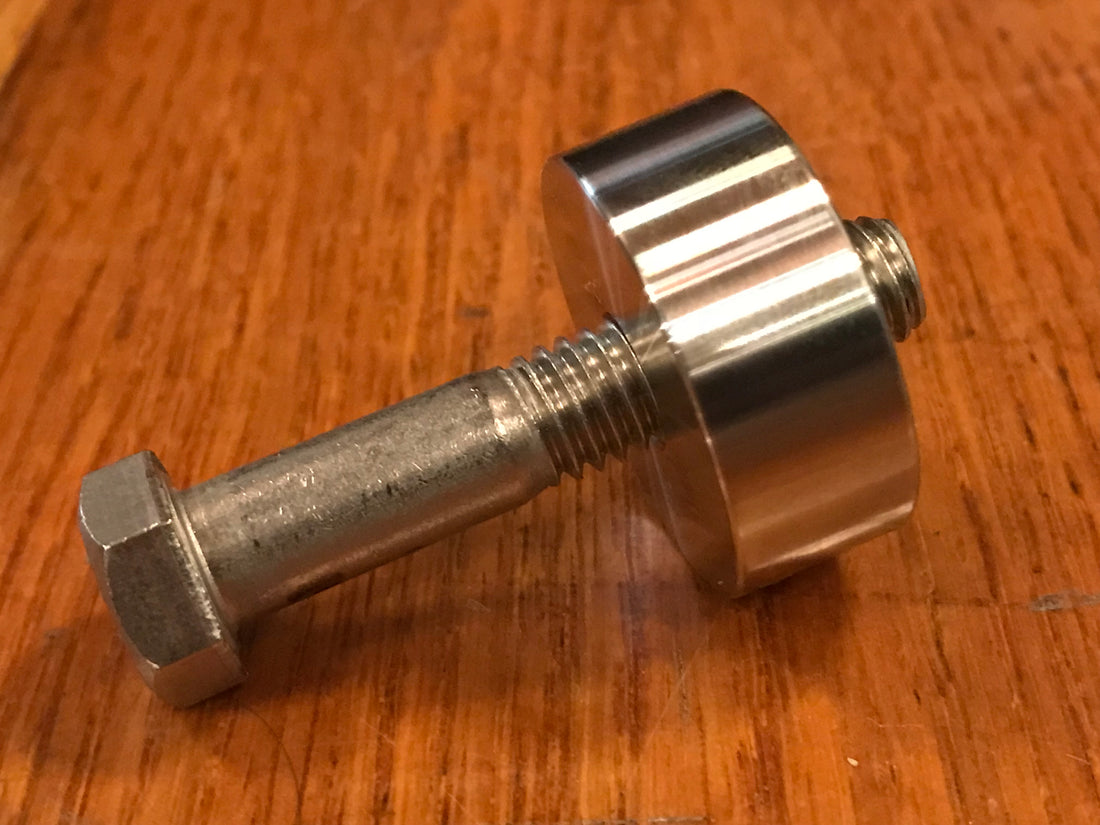 EXTSW 3/8-16 tapped / threaded ID x ( 1 1/4" / 1.240") OD x 1/2" Thick 316 SS Boss