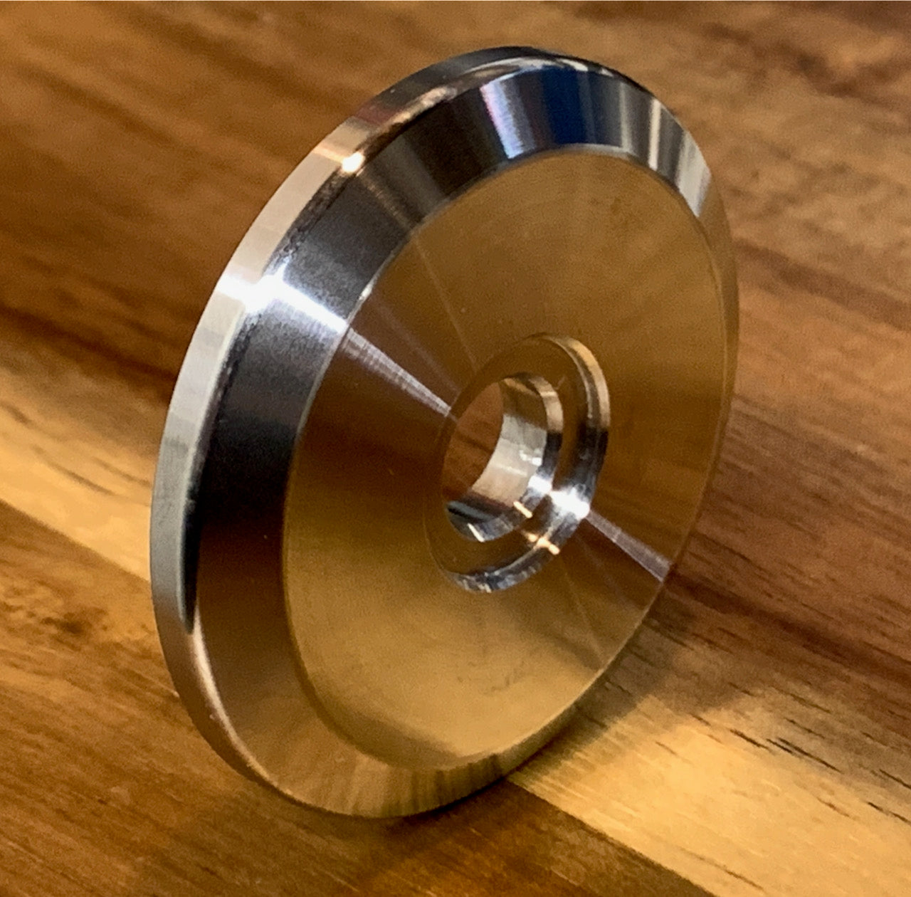 EXTSW BEVELED .383” ID x 1.990" OD x 1/4" Thick 316 Stainless washer, Fits #613 ARP Bolts