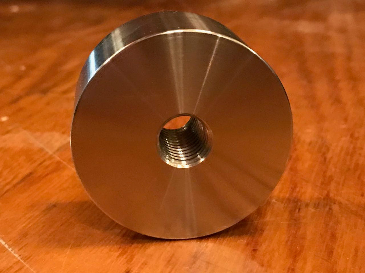 EXTSW 1/2-13 Tapped / Threaded ID x 1.990" OD x 1" Thick 304 SS Boss