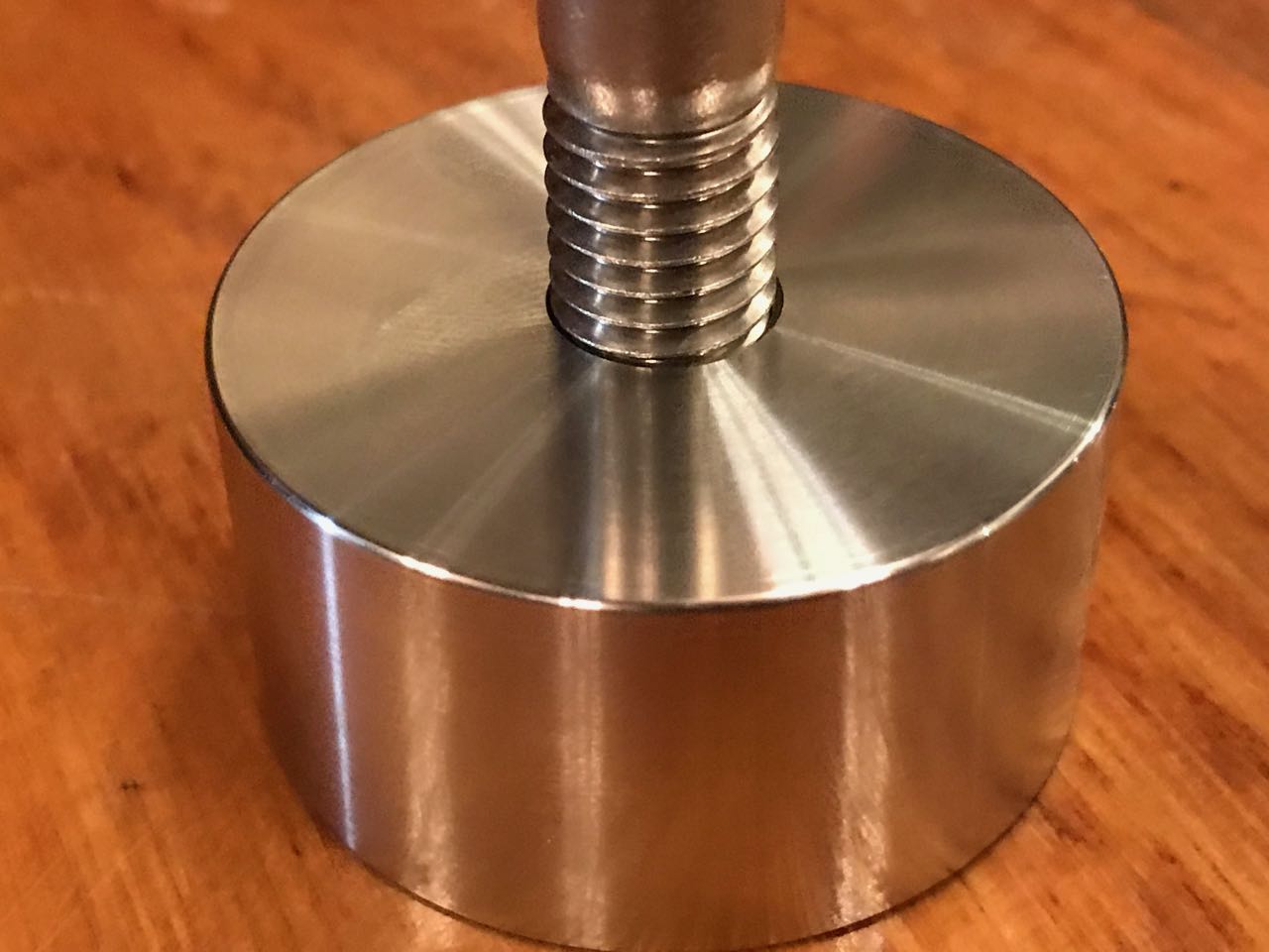 EXTSW 1/2-13 Tapped / Threaded ID x 2" OD x 1" Thick 304 SS Boss