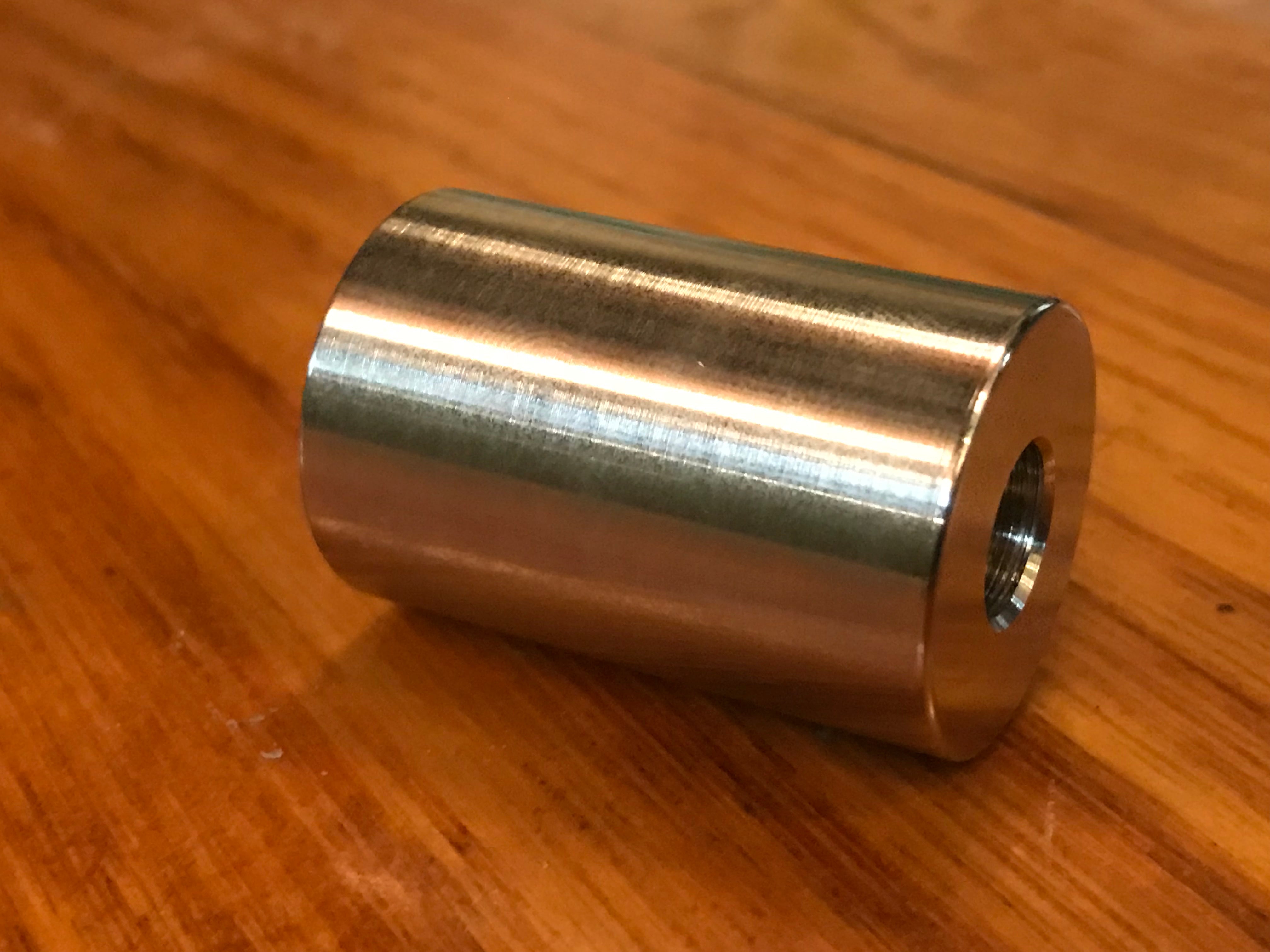 EXTSW .383” ID x .990" OD x 1 1/2” Thick 316 Stainless Spacer
