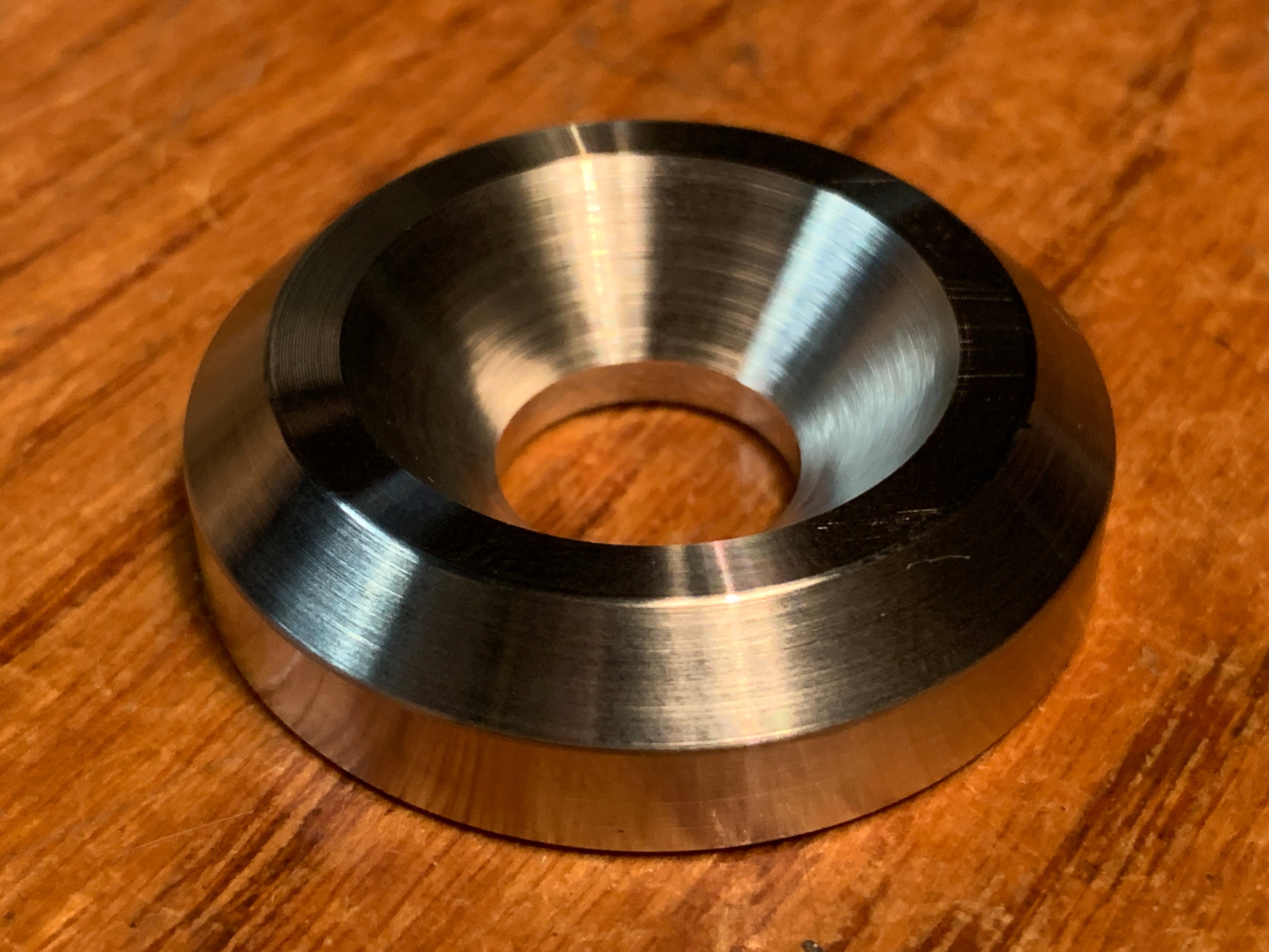 EXTSW BEVELED .507" ID x 1.490" OD x 3/8" Thick 316 SS Countersunk Washer