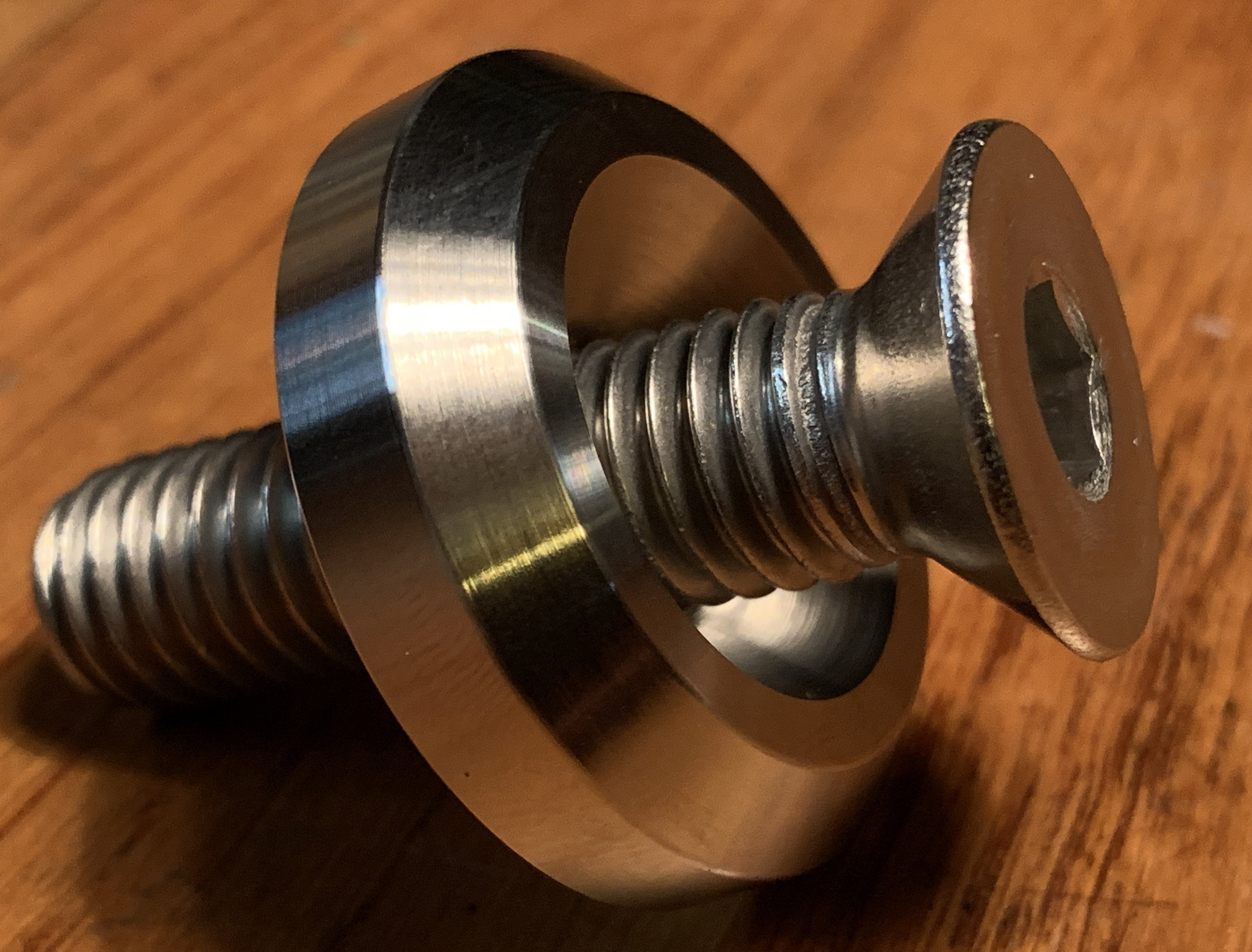 EXTSW BEVELED .507" ID x 1.490" OD x 3/8" Thick 316 SS Countersunk Washer