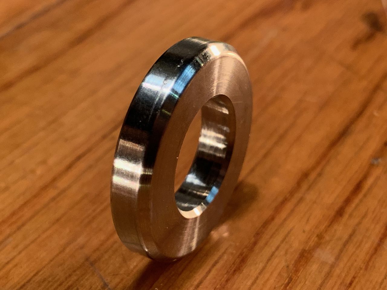 EXTSW BEVELED .572” ID x 1.100" OD x .196" Thick 316 Stainless Washer