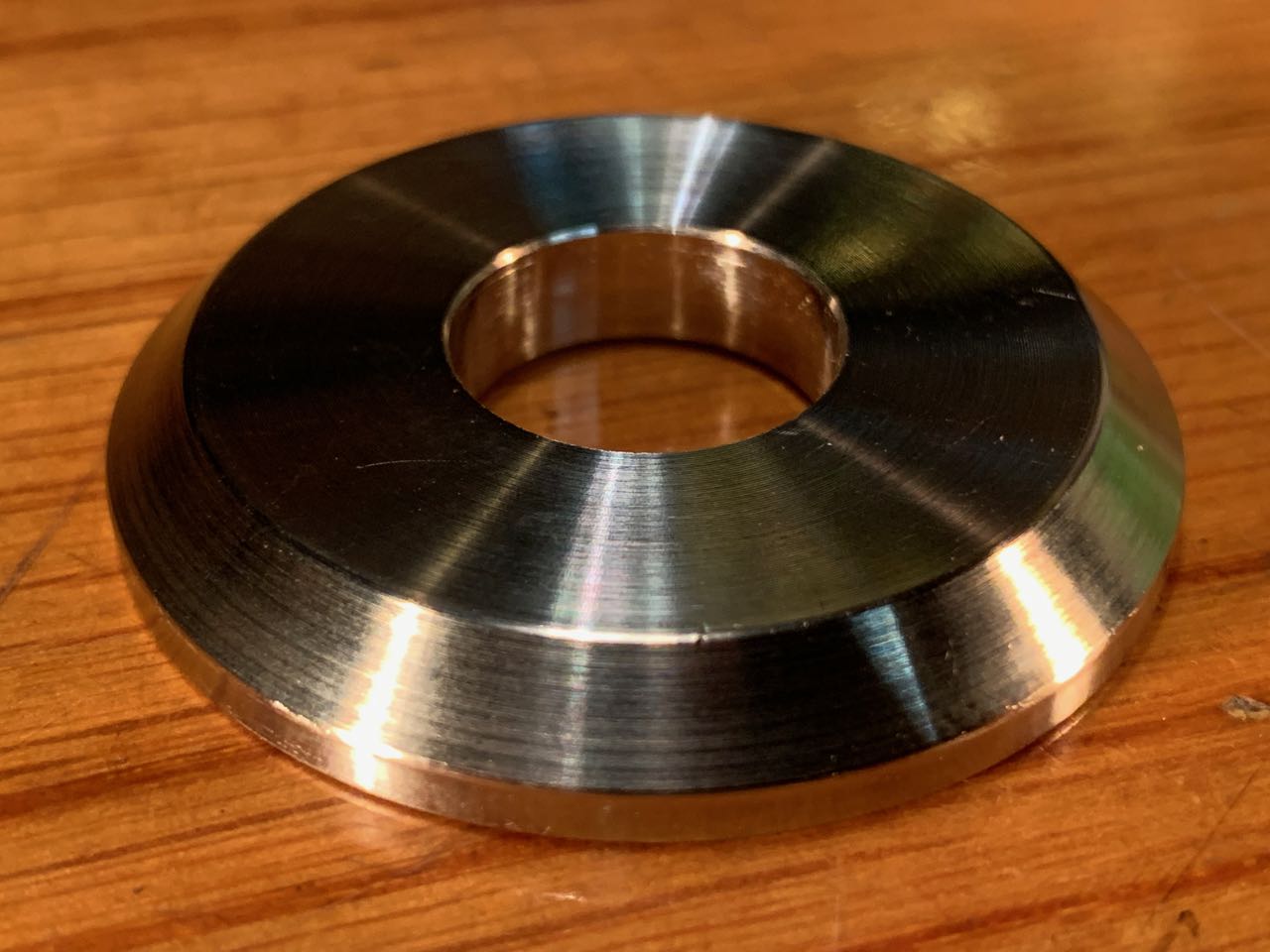 EXTSW BEVELED 5/8" ID x 1.740" OD x 1/4” Thick 304 Stainless Washer