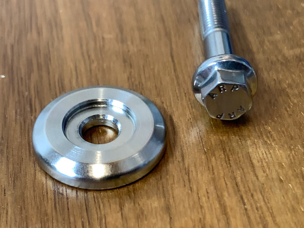 EXTSW BEVELED 6.25 mm ID x .900” OD x .150/.100” Thick 316 Stainless washer, Fits #760-1003 ARP Bolts