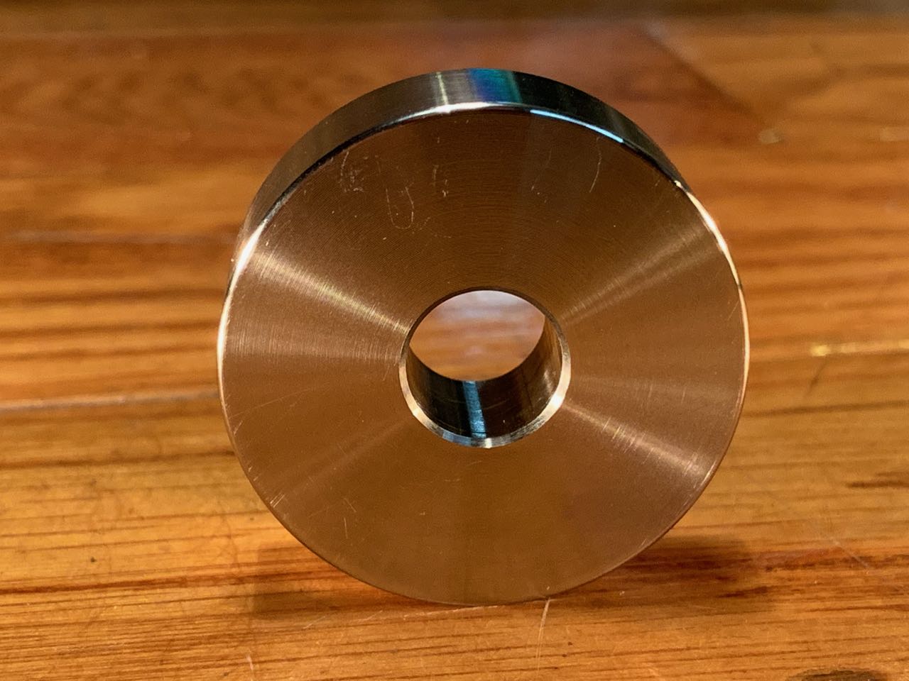 EXTSW  7/16" ID x 1.490" OD x 1/2" Thick 304 Stainless Spacer