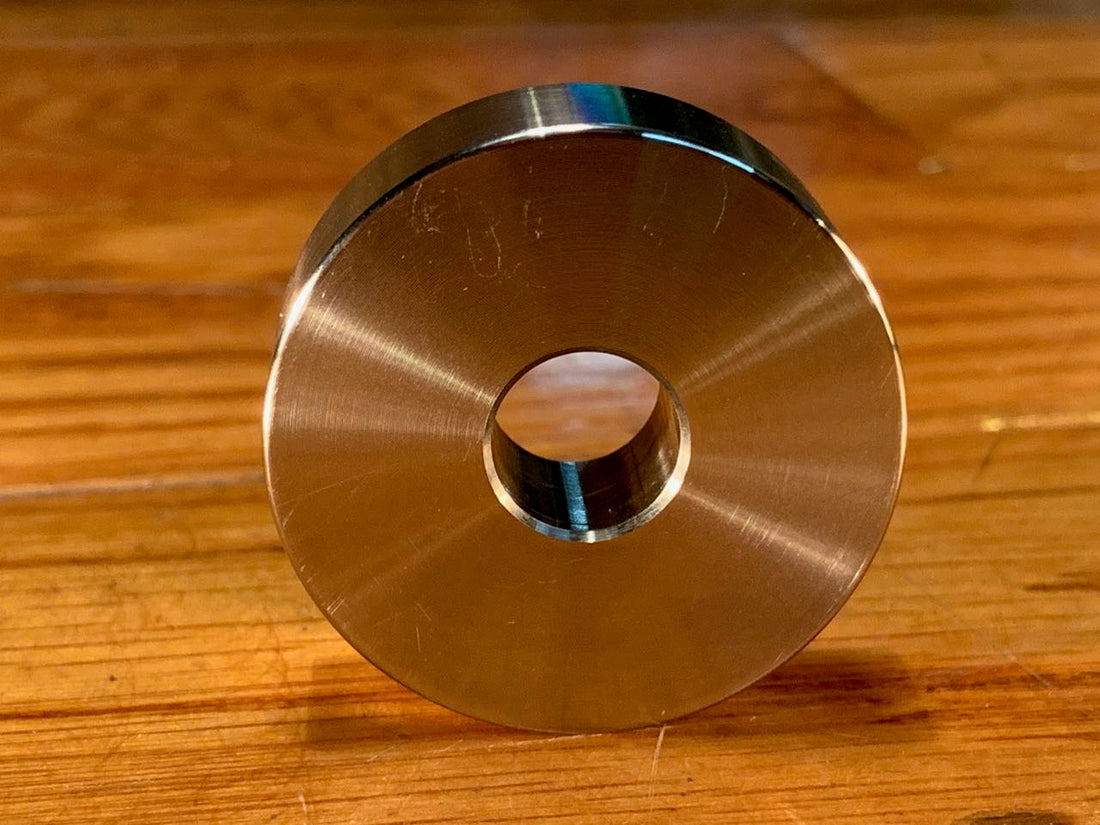 EXTSW  7/16" ID x 1.490" OD x 1/2" Thick 304 Stainless Spacer